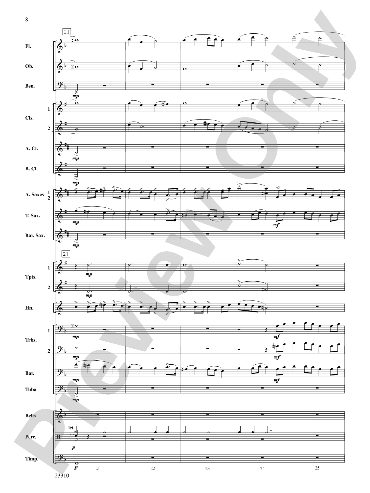 Tales of Dundee: Concert Band Conductor Score & Parts