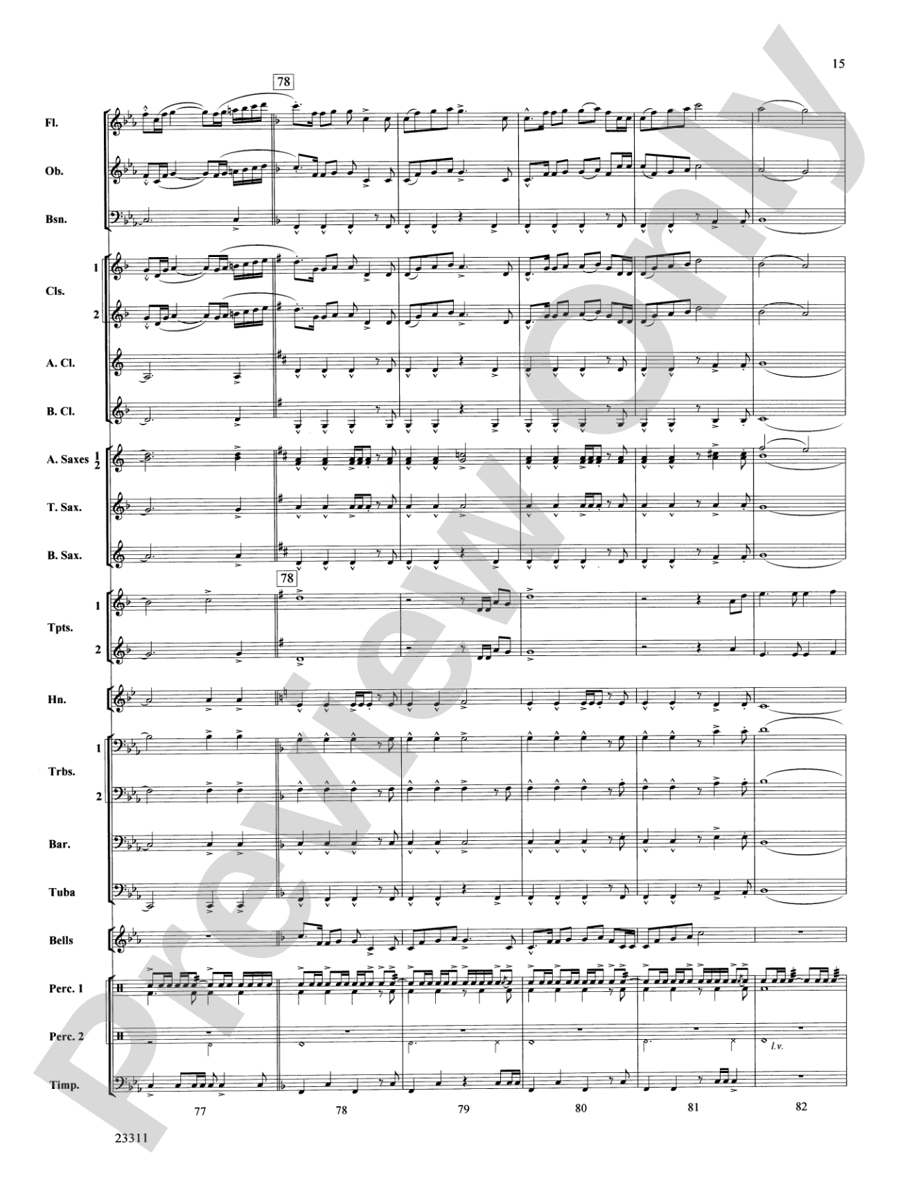 Awakened Like the Morn: Concert Band Conductor Score & Parts