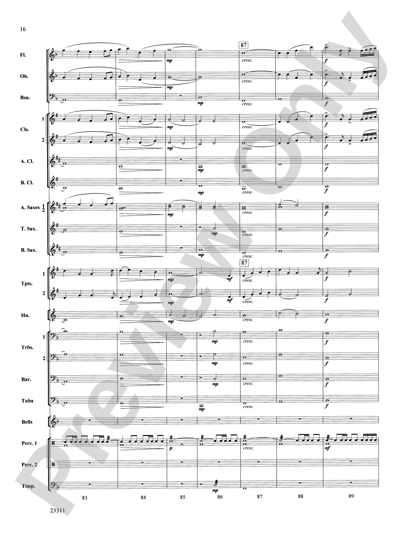 Awakened Like the Morn: Concert Band Conductor Score & Parts