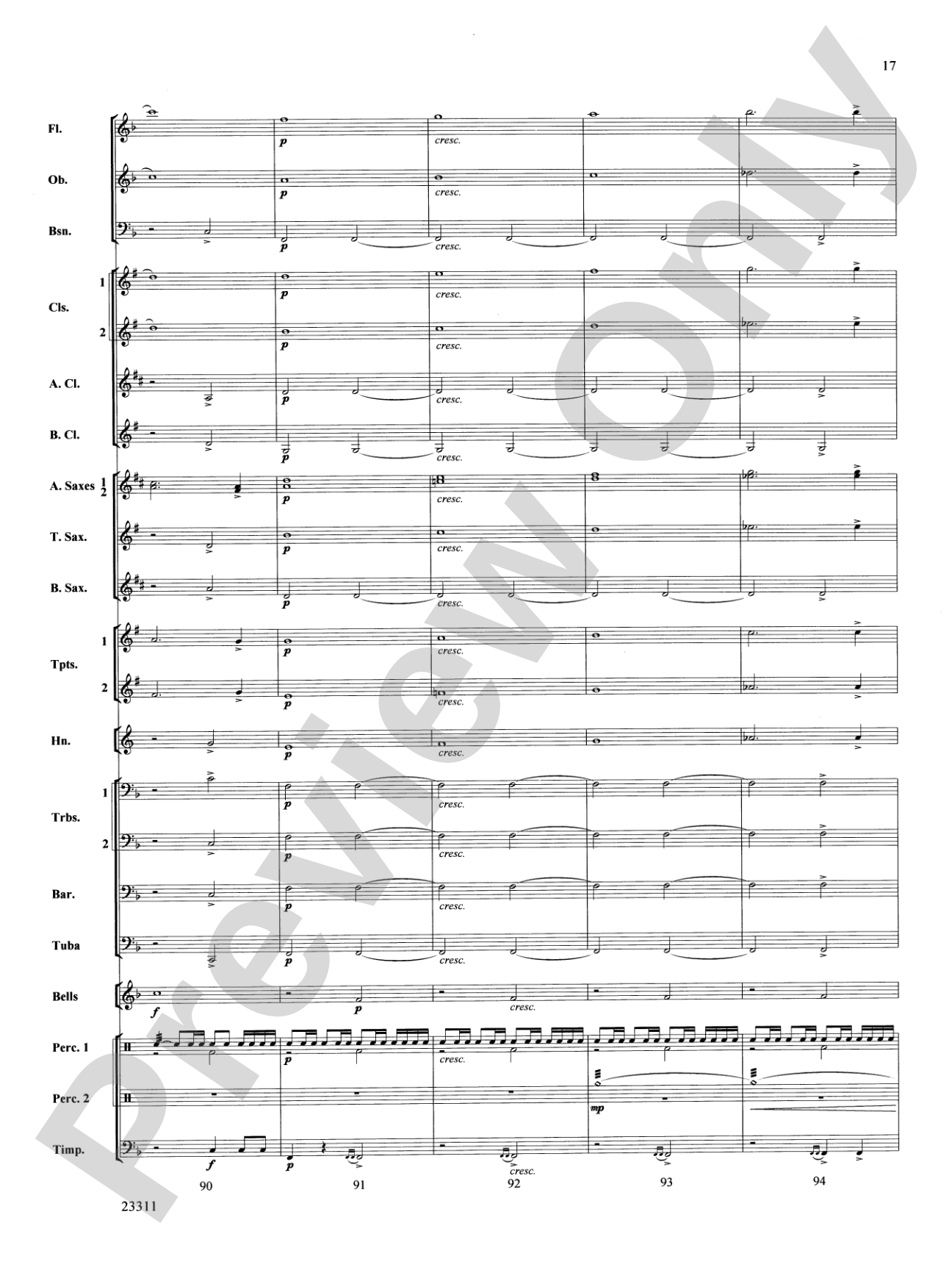 Awakened Like the Morn: Concert Band Conductor Score & Parts