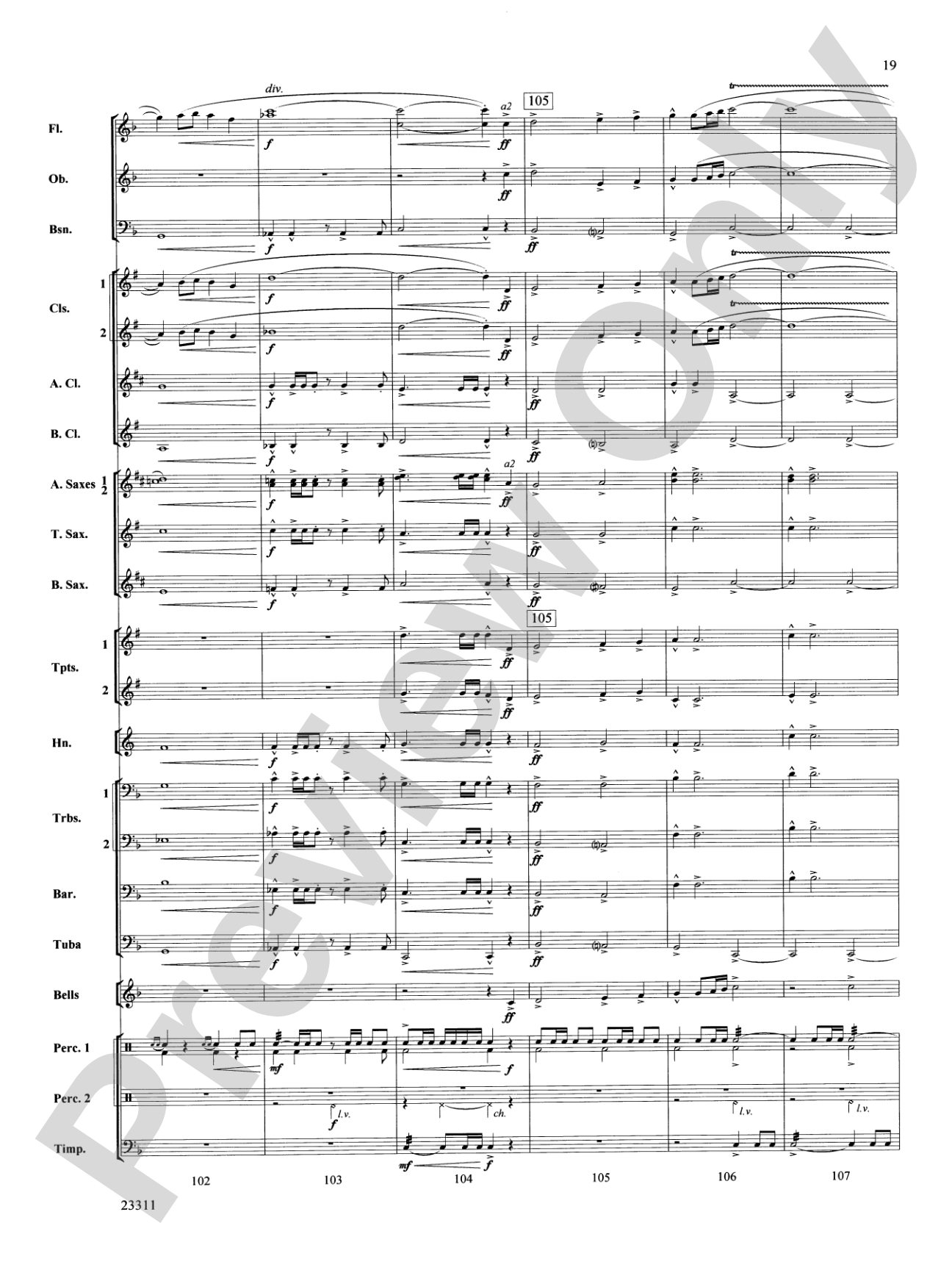 Awakened Like the Morn: Concert Band Conductor Score & Parts