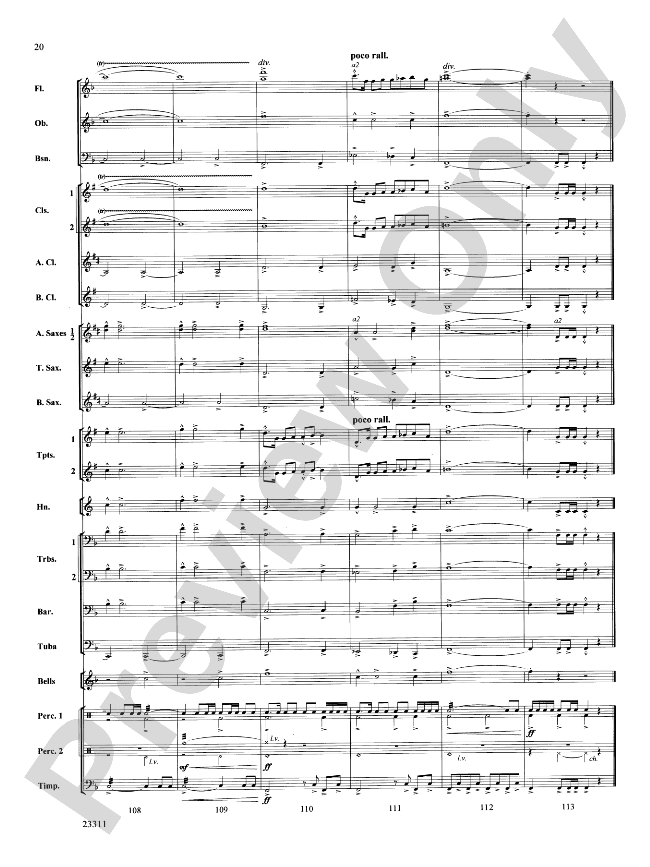 Awakened Like the Morn: Concert Band Conductor Score & Parts