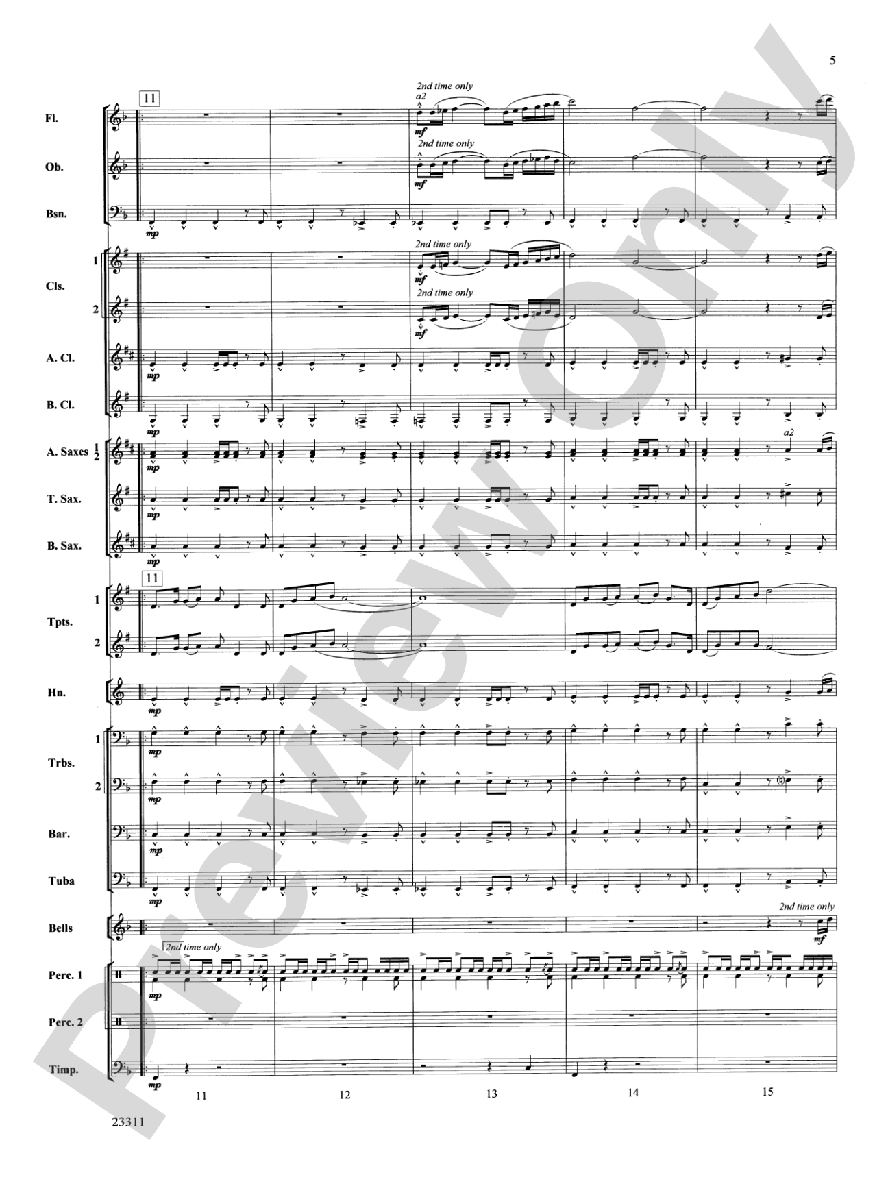 Awakened Like the Morn: Concert Band Conductor Score & Parts