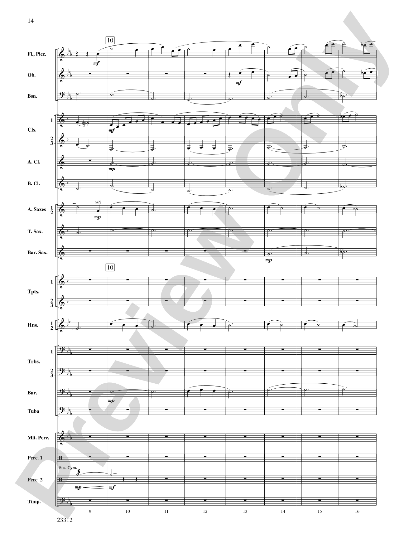 Three Miniatures for Winds and Percussion: Concert Band Conductor Score & Parts