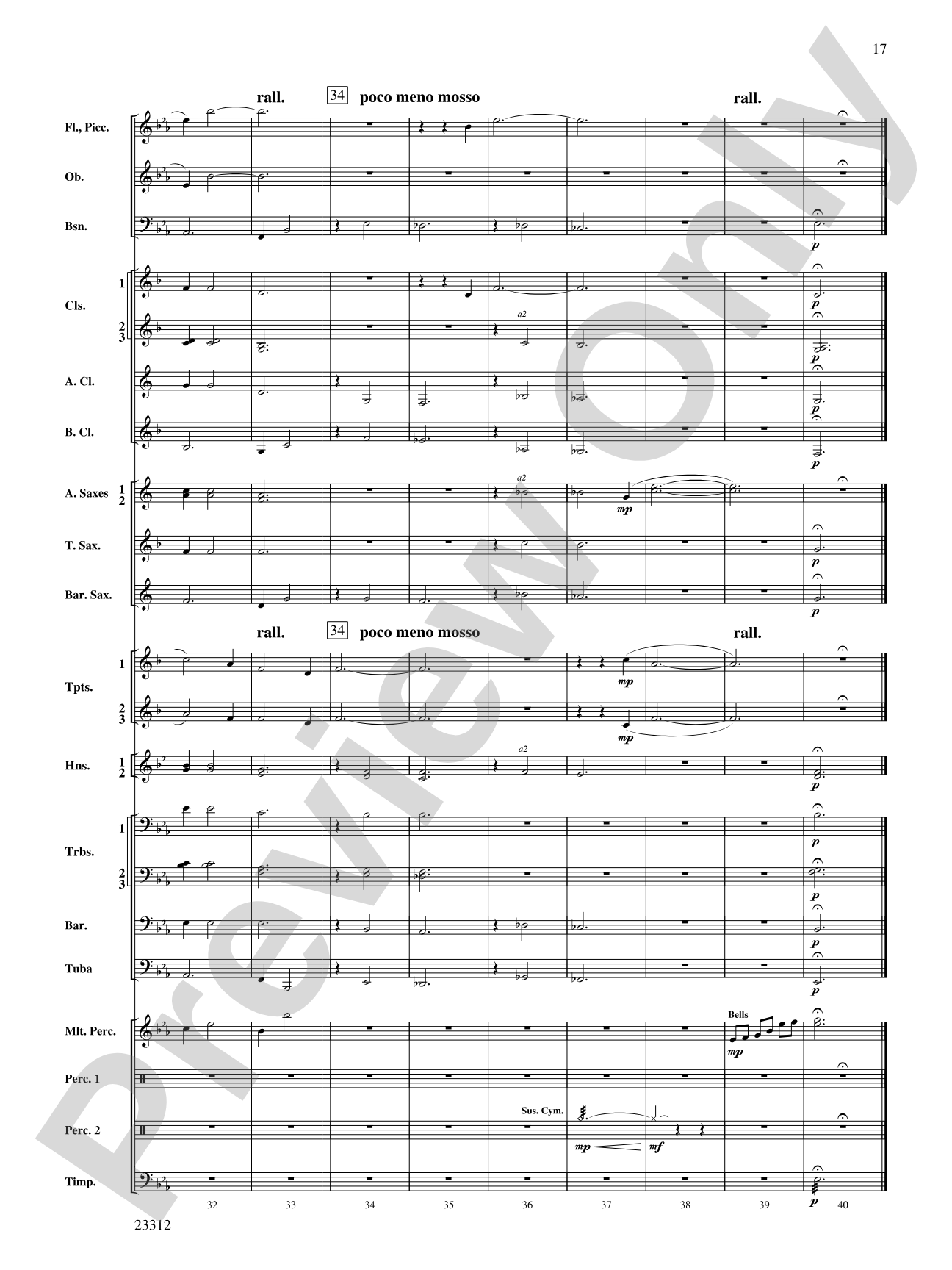 Three Miniatures for Winds and Percussion: Concert Band Conductor Score & Parts