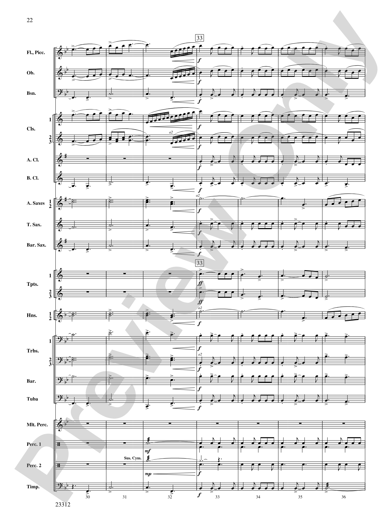 Three Miniatures for Winds and Percussion: Concert Band Conductor Score & Parts