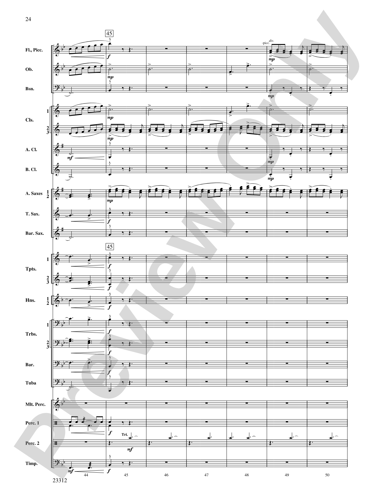Three Miniatures for Winds and Percussion: Concert Band Conductor Score & Parts