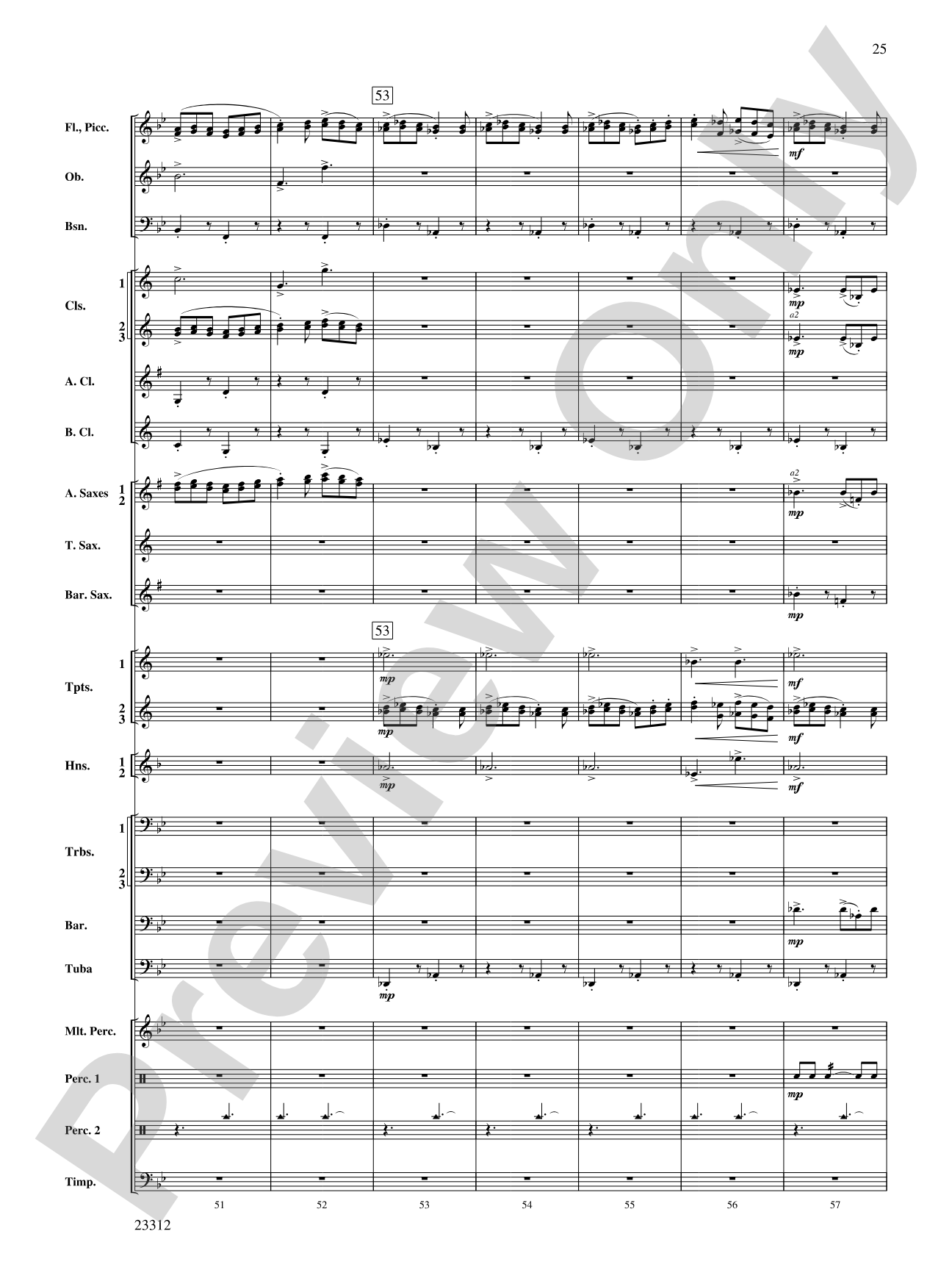 Three Miniatures for Winds and Percussion: Concert Band Conductor Score & Parts