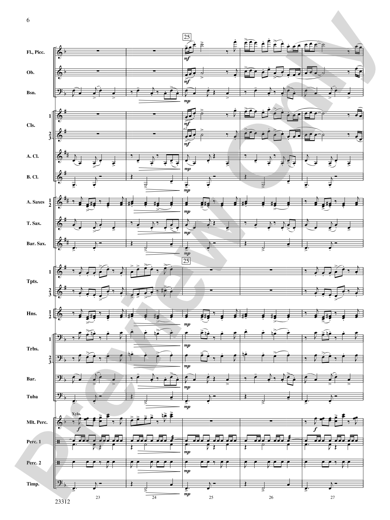 Three Miniatures for Winds and Percussion: Concert Band Conductor Score & Parts