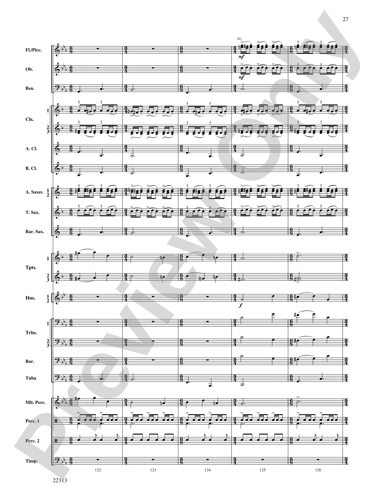 In the Center Ring: Concert Band Conductor Score & Parts