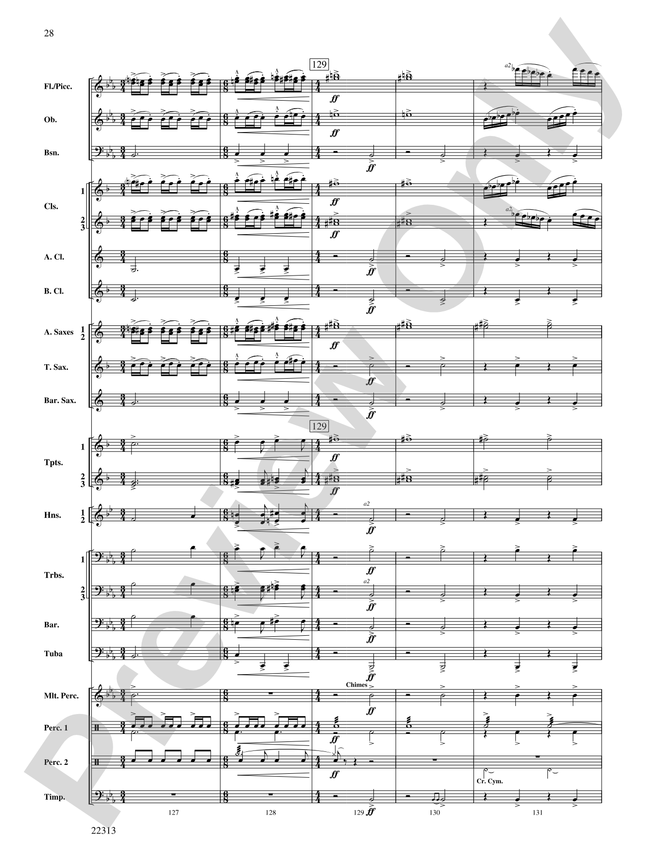 In the Center Ring: Concert Band Conductor Score & Parts