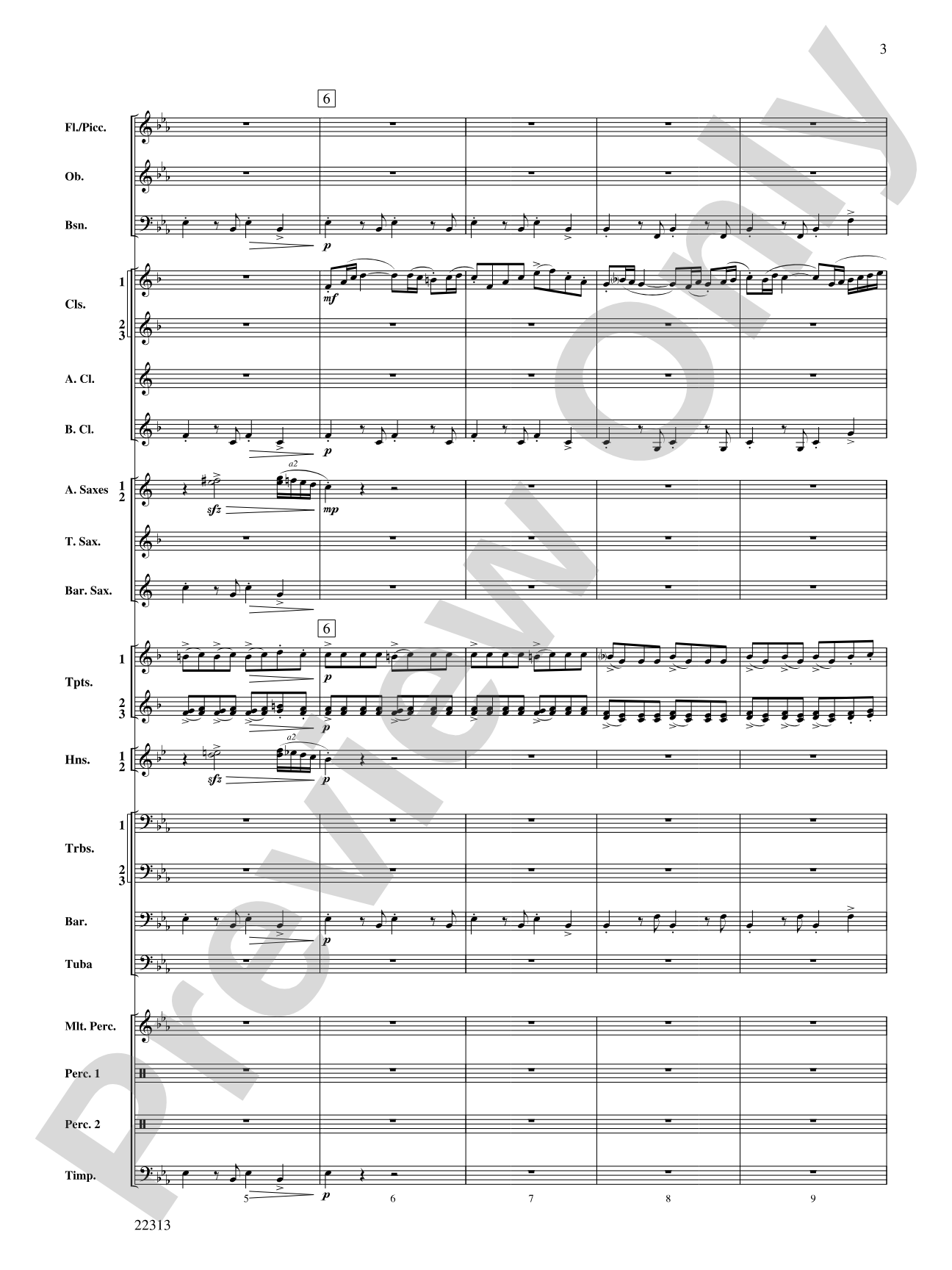 In the Center Ring: Concert Band Conductor Score & Parts