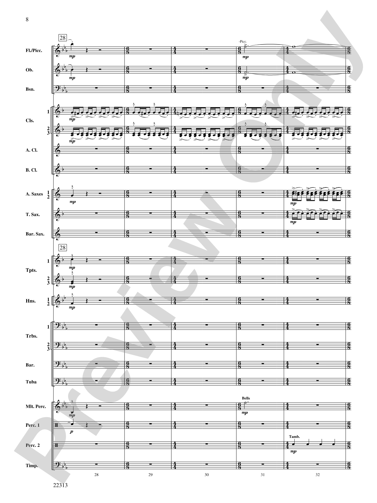 In the Center Ring: Concert Band Conductor Score & Parts