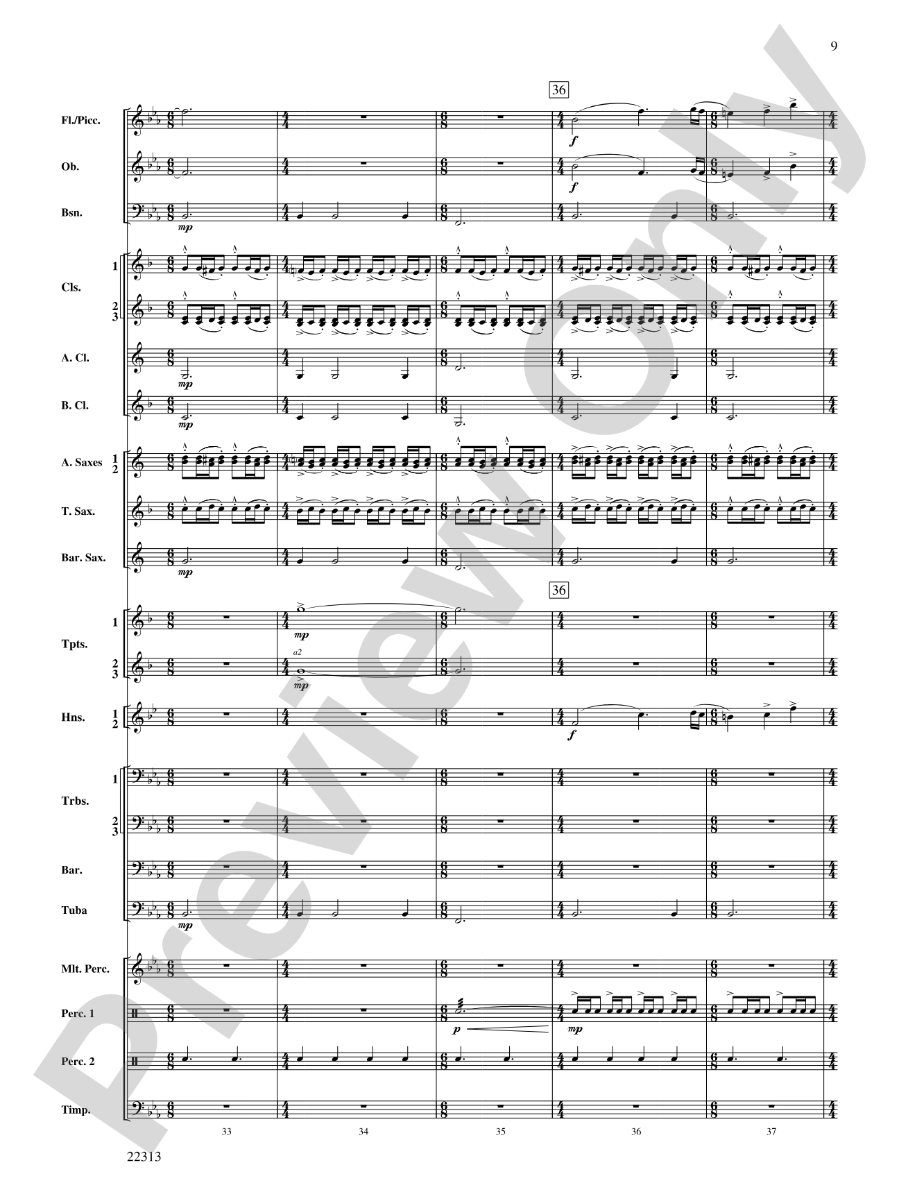 In the Center Ring: Concert Band Conductor Score & Parts