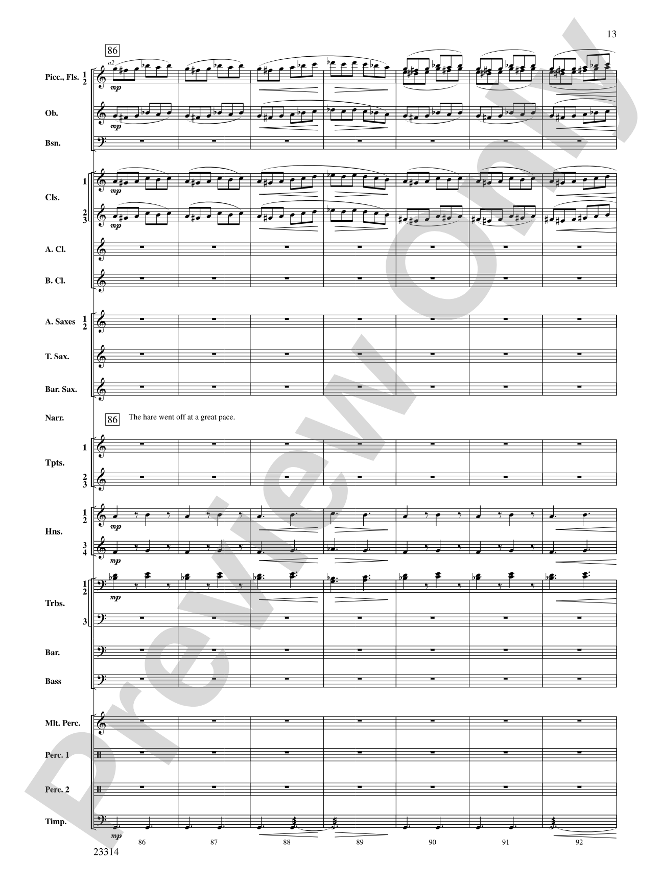 Aesop's Fables: Concert Band Conductor Score & Parts
