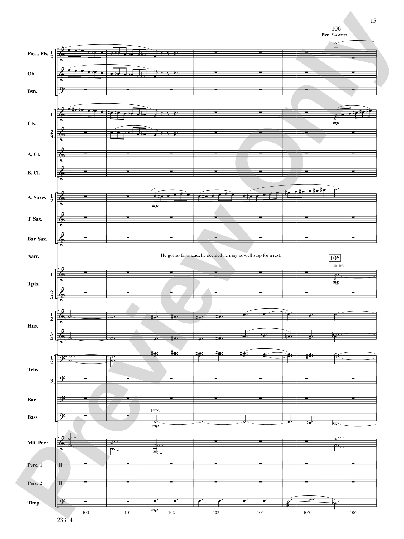 Aesop's Fables: Concert Band Conductor Score & Parts