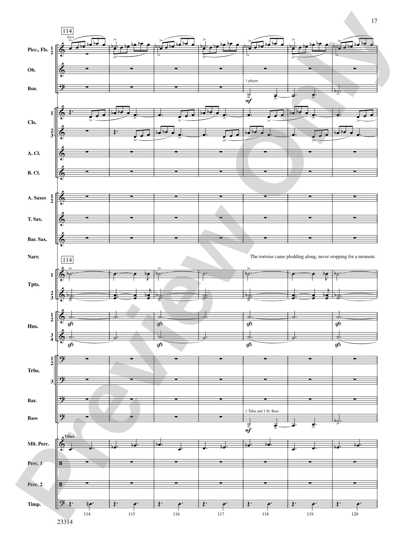 Aesop's Fables: Concert Band Conductor Score & Parts