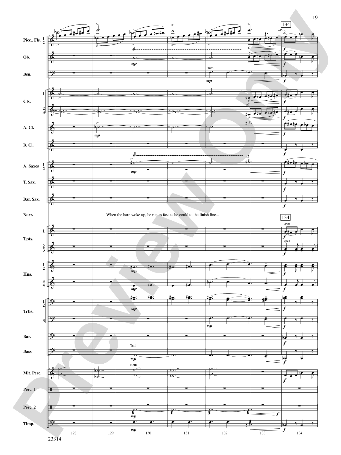Aesop's Fables: Concert Band Conductor Score & Parts