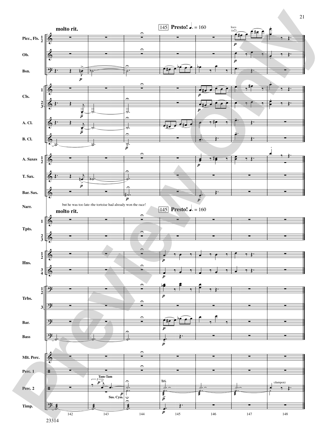 Aesop's Fables: Concert Band Conductor Score & Parts
