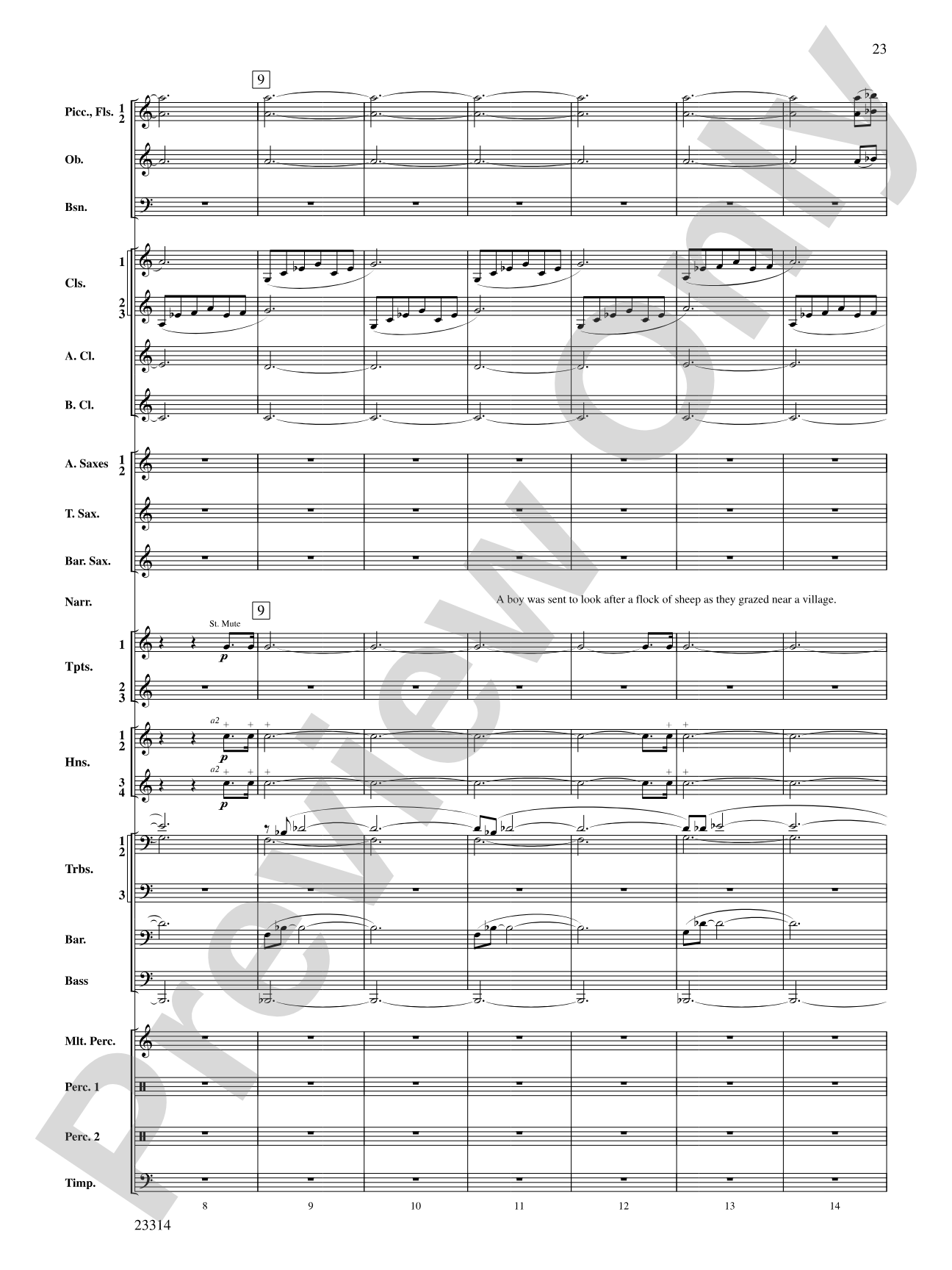 Aesop's Fables: Concert Band Conductor Score & Parts