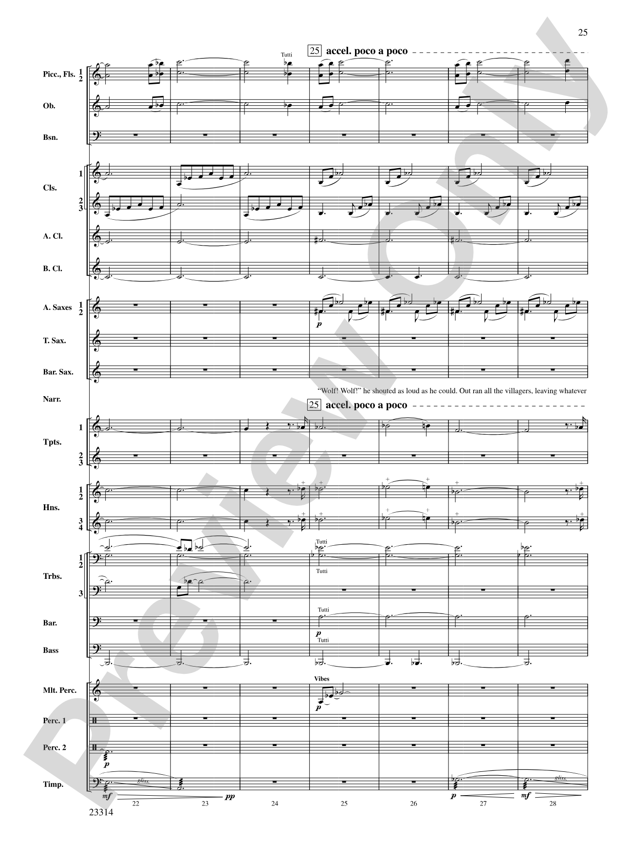 Aesop's Fables: Concert Band Conductor Score & Parts
