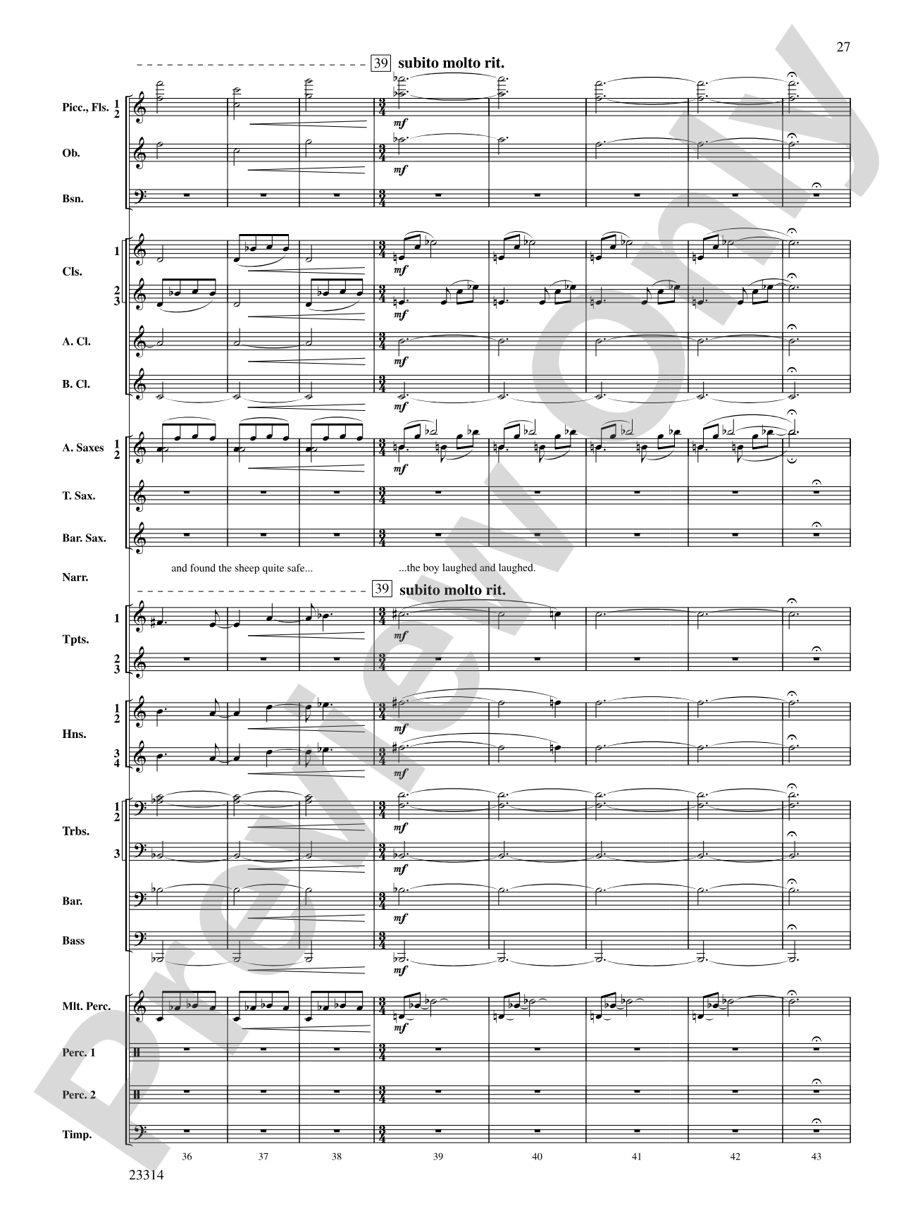 Aesop's Fables: Concert Band Conductor Score & Parts
