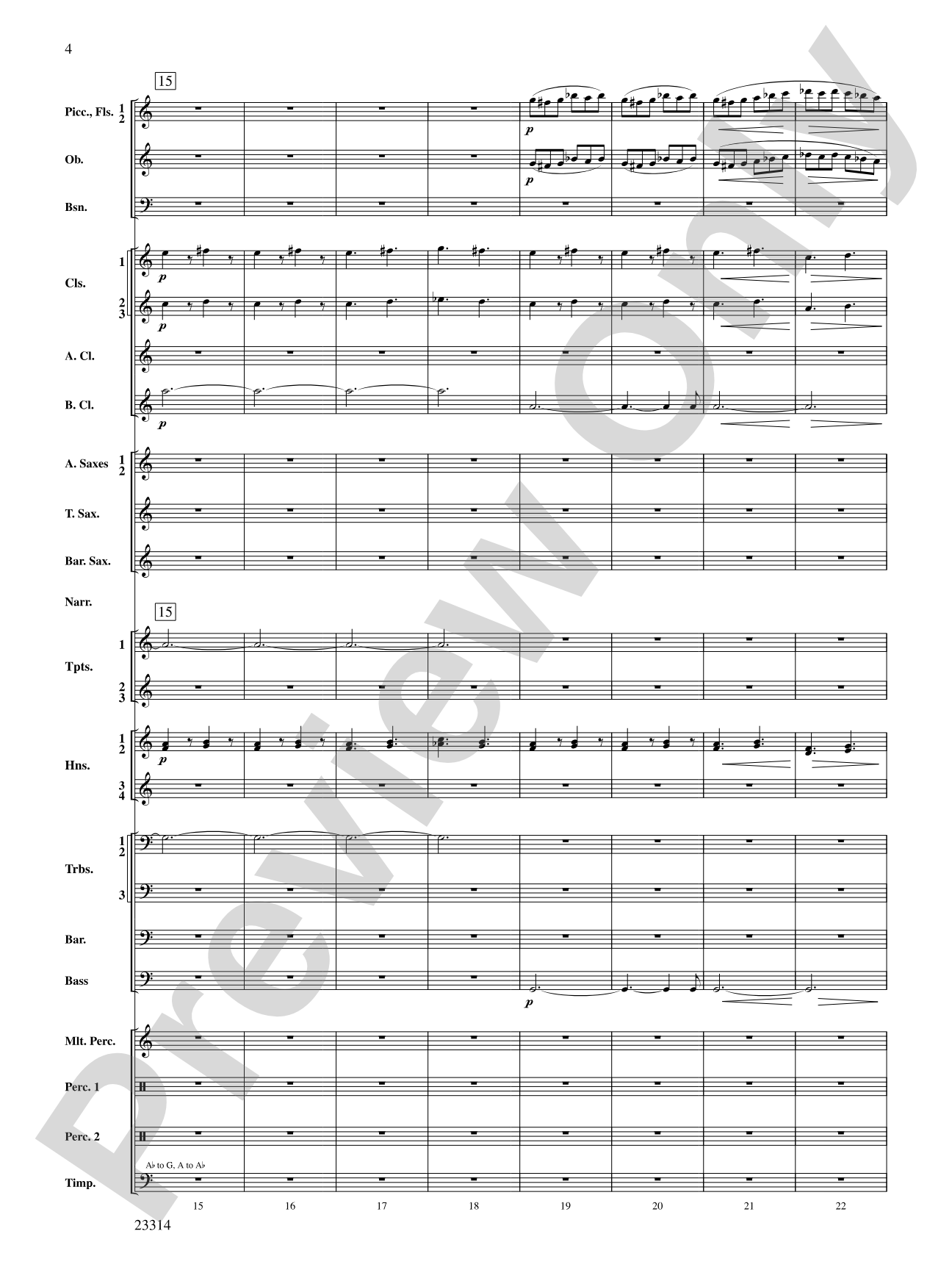 Aesop's Fables: Concert Band Conductor Score & Parts