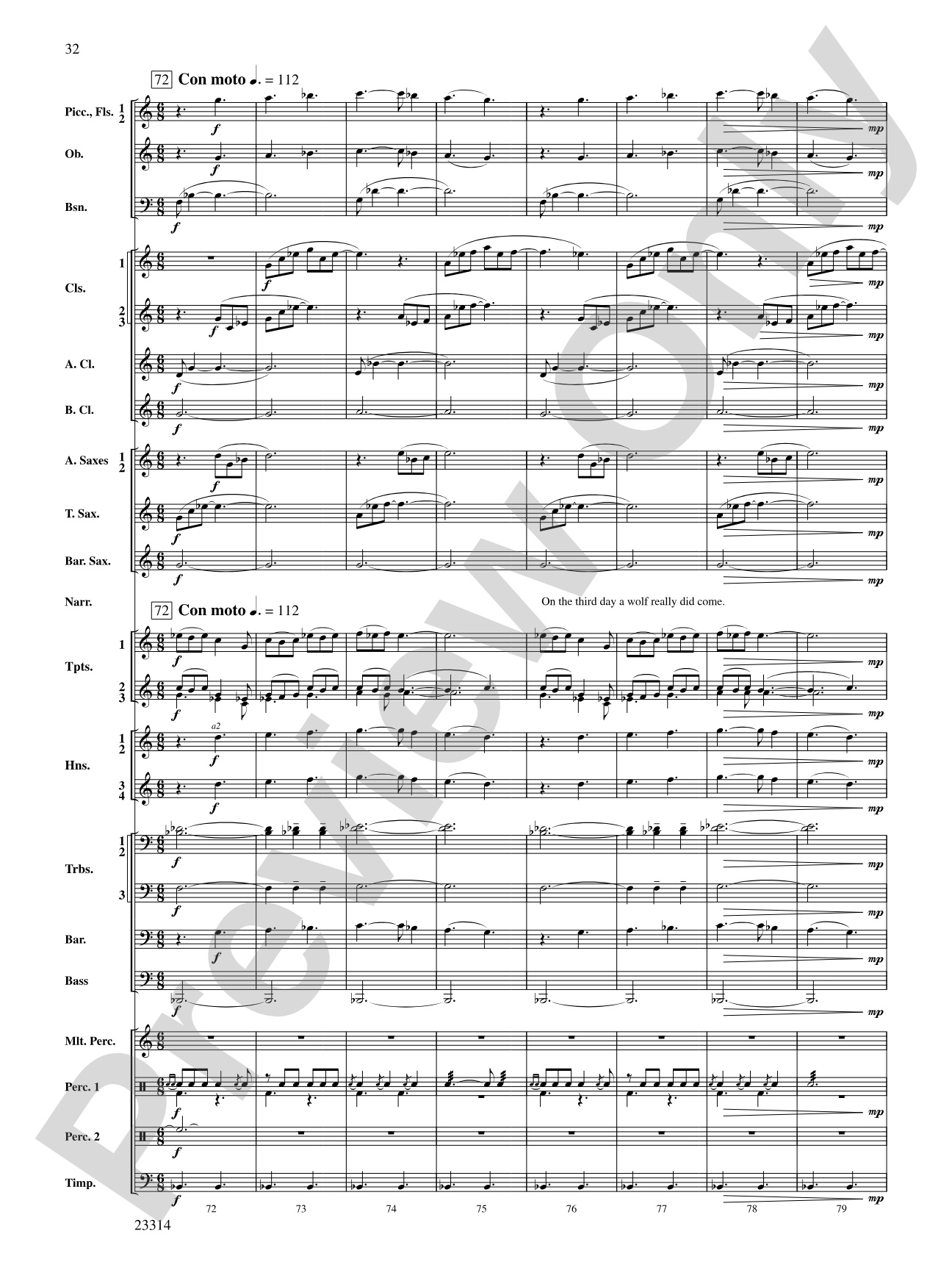 Aesop's Fables: Concert Band Conductor Score & Parts