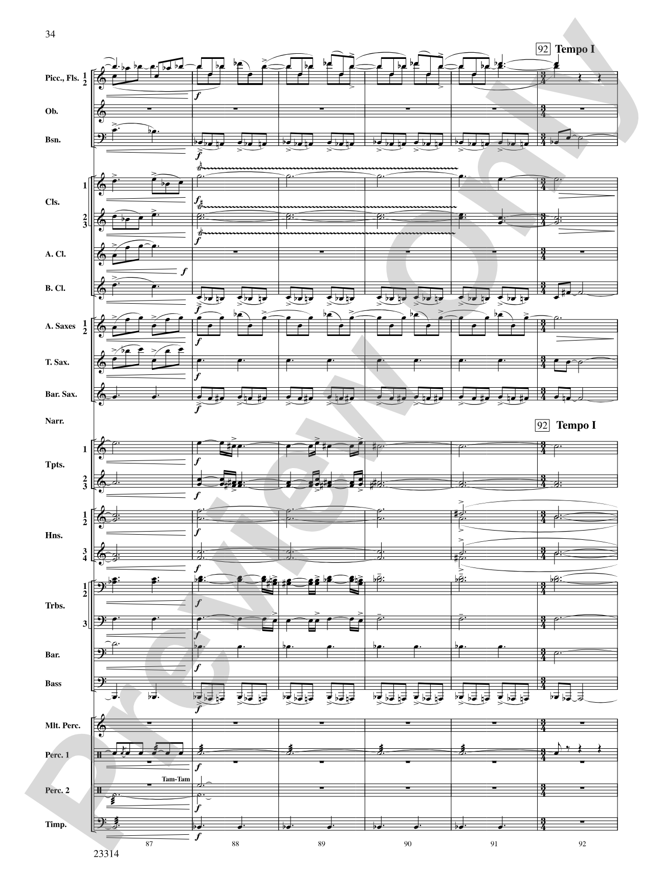 Aesop's Fables: Concert Band Conductor Score & Parts