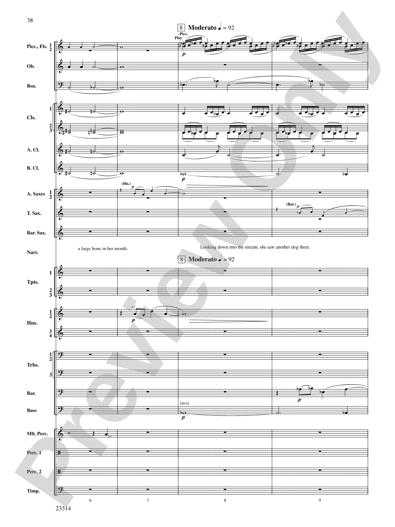 Aesop's Fables: Concert Band Conductor Score & Parts