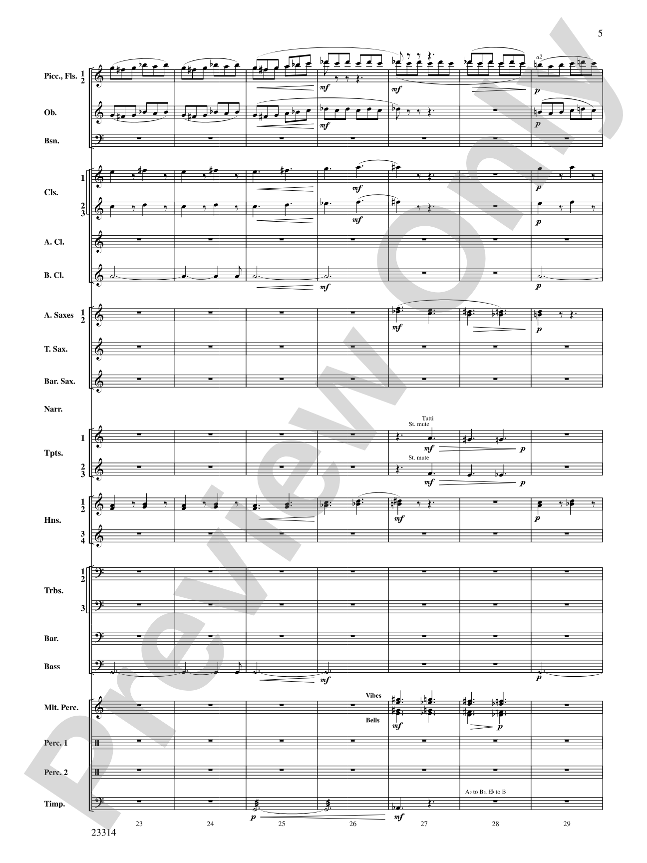 Aesop's Fables: Concert Band Conductor Score & Parts