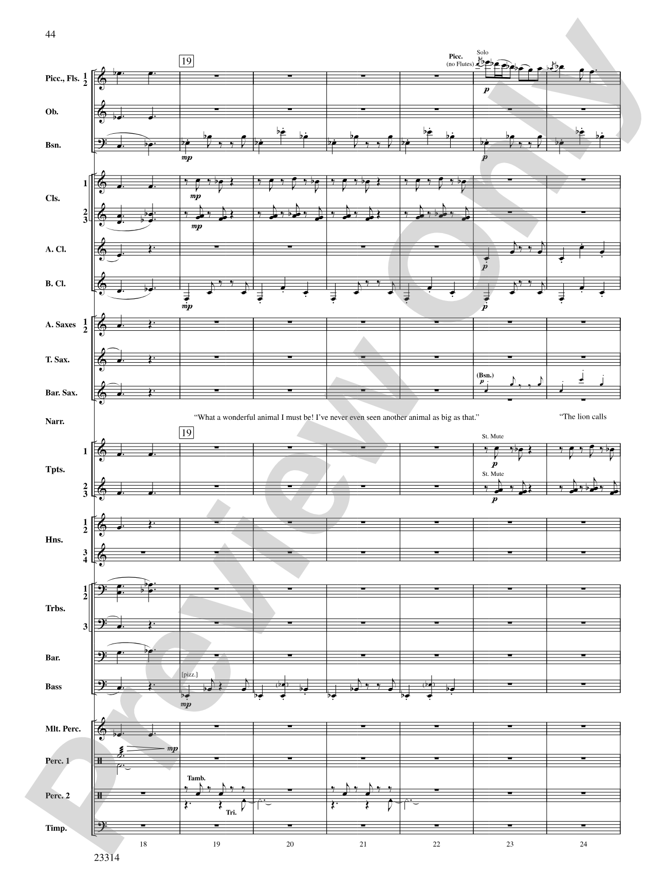 Aesop's Fables: Concert Band Conductor Score & Parts