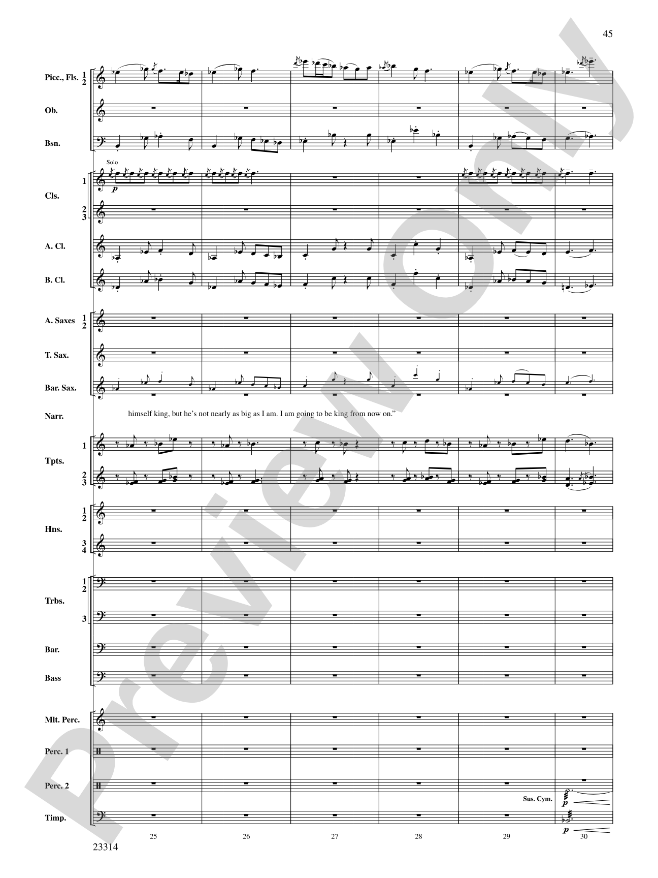 Aesop's Fables: Concert Band Conductor Score & Parts