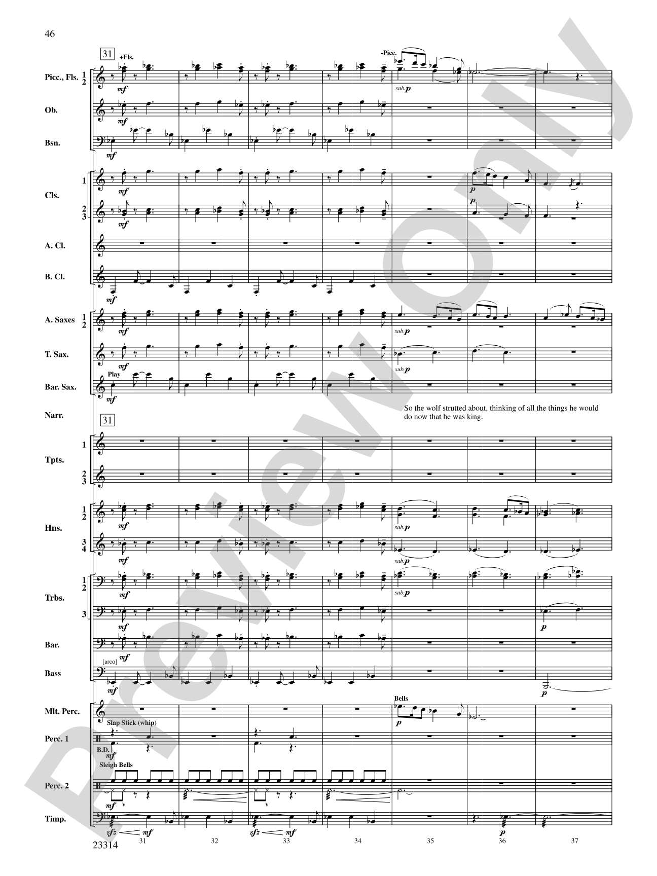 Aesop's Fables: Concert Band Conductor Score & Parts