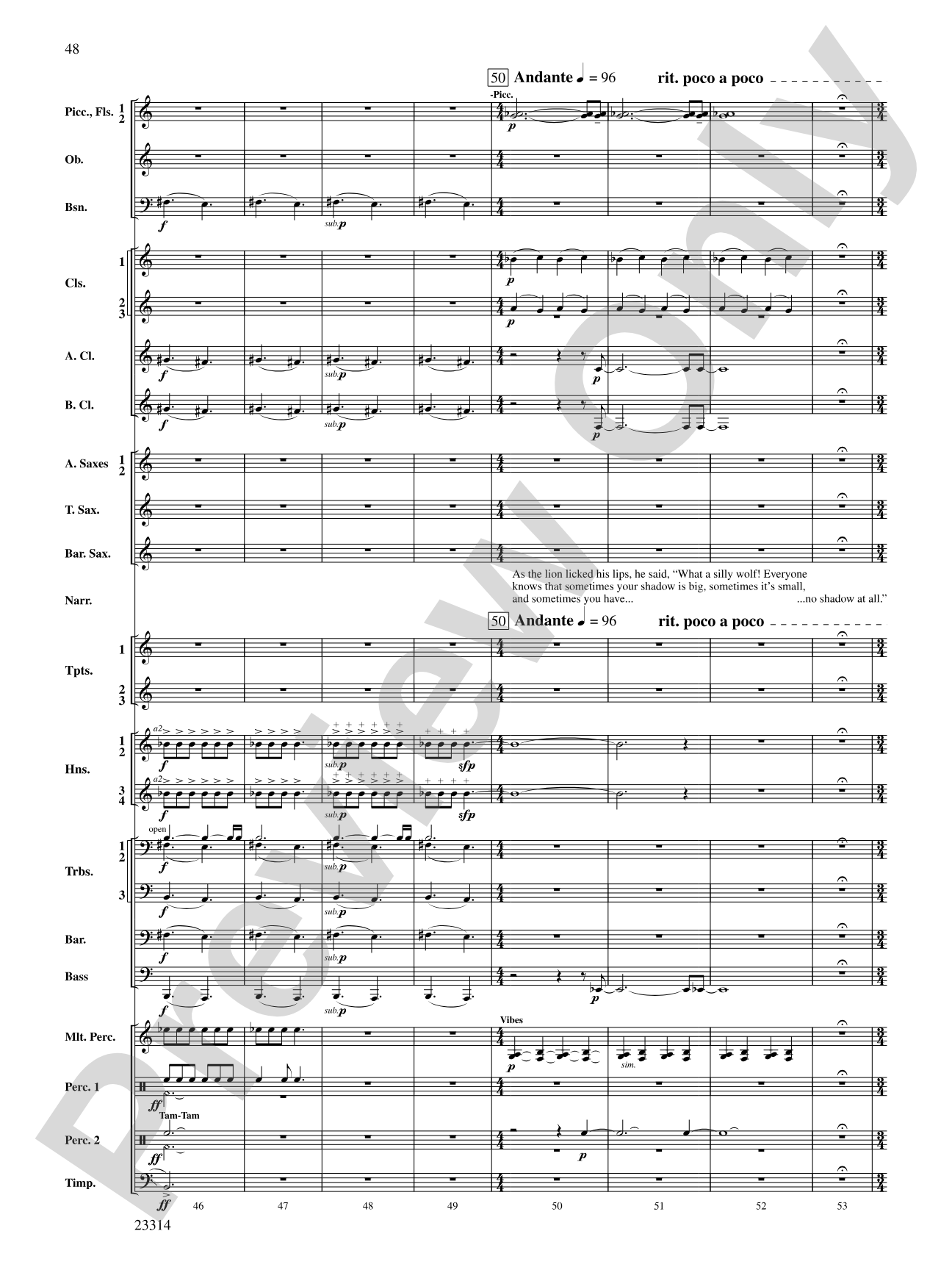 Aesop's Fables: Concert Band Conductor Score & Parts