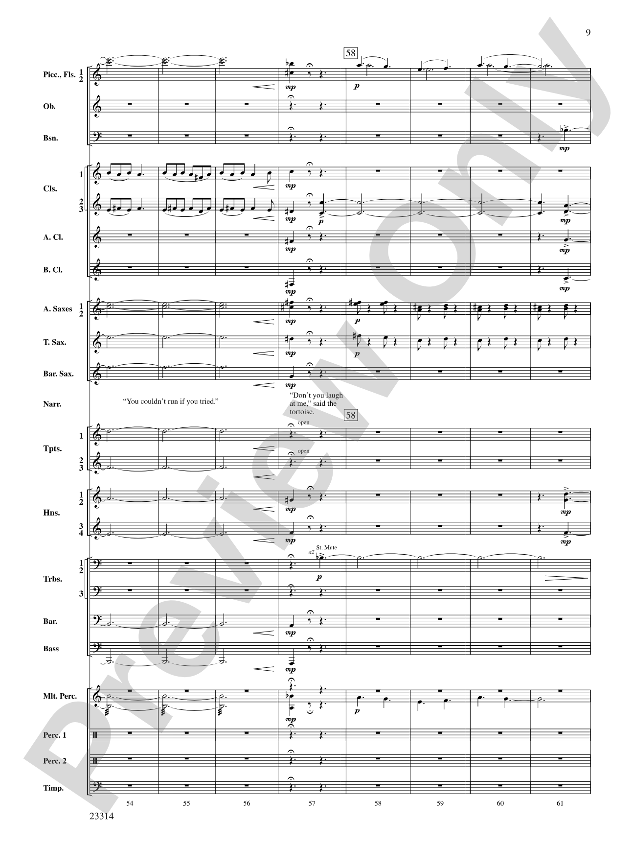 Aesop's Fables: Concert Band Conductor Score & Parts