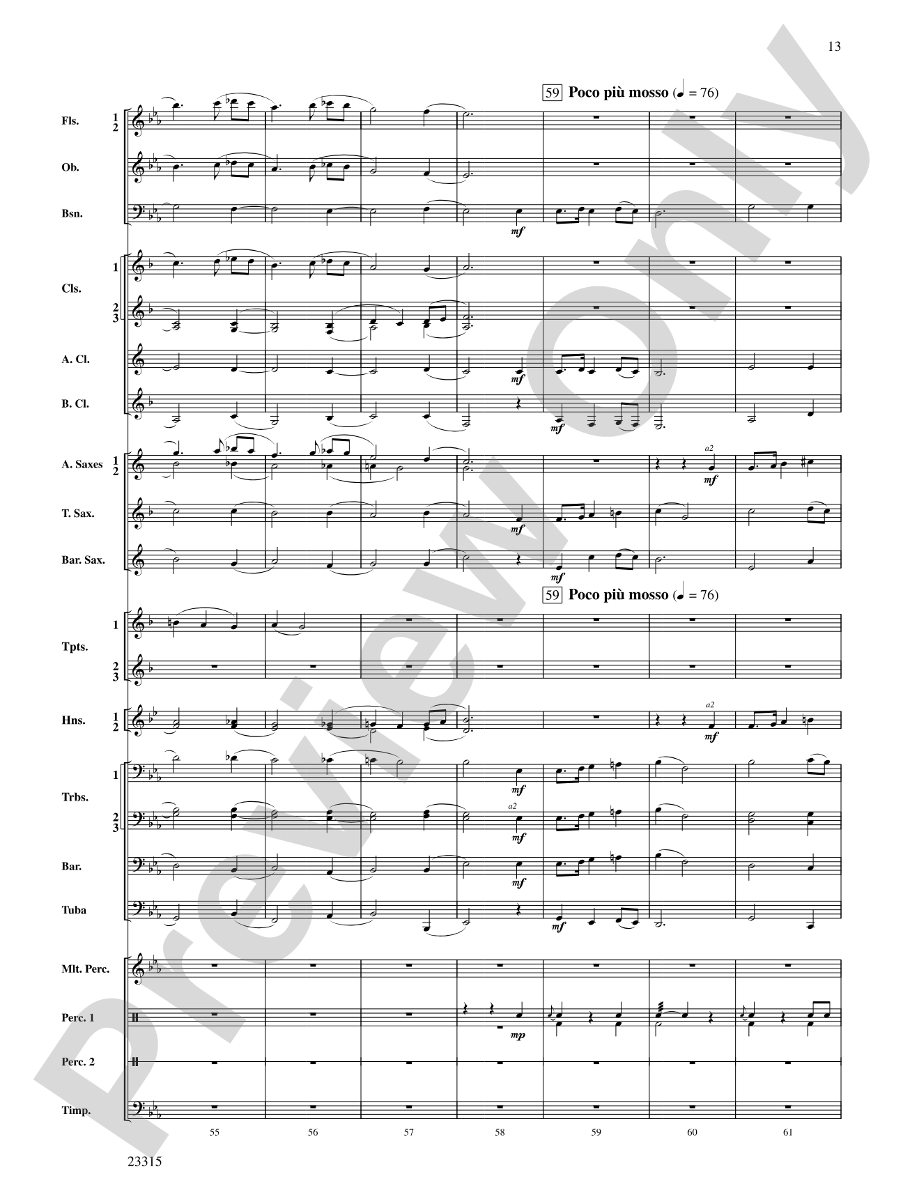 Hawkeye Festival Overture: Concert Band Conductor Score & Parts