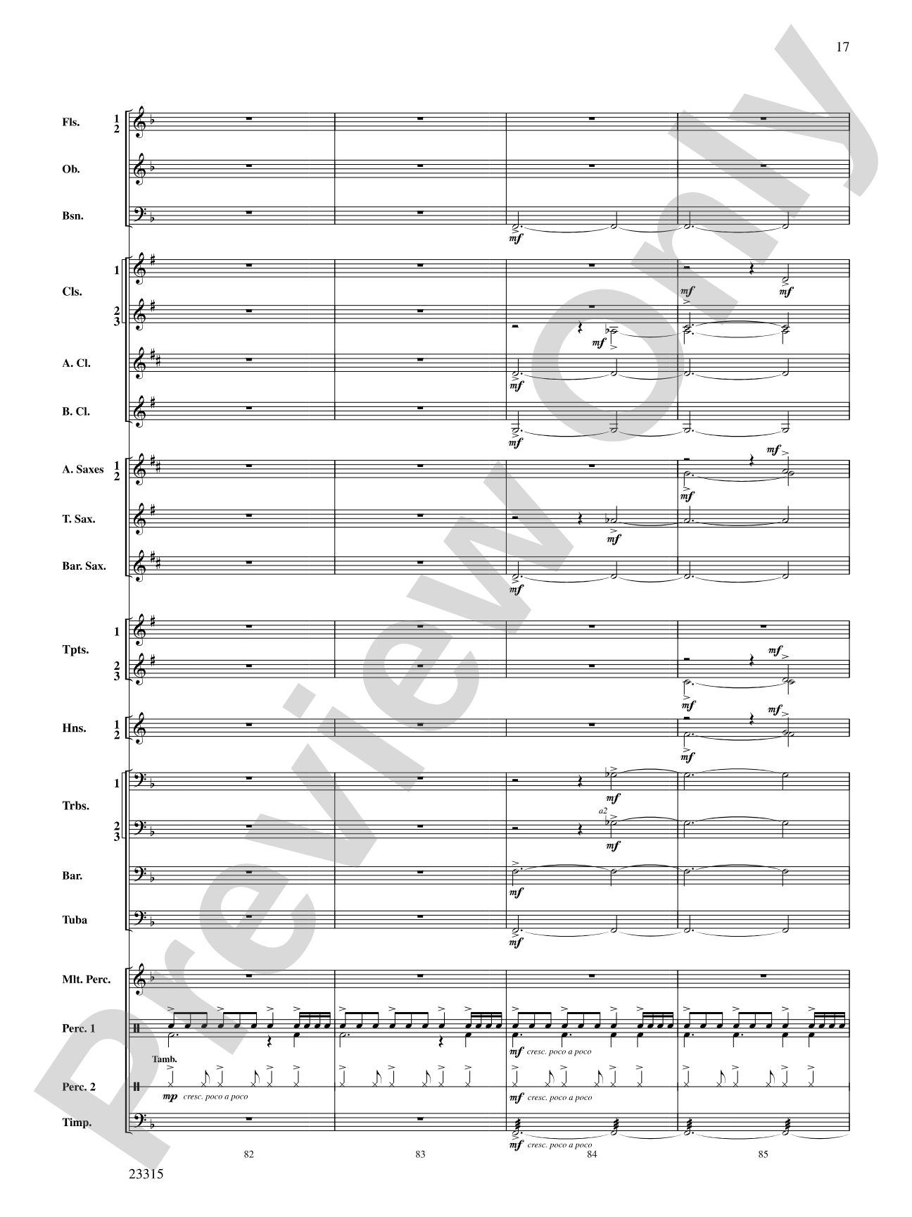 Hawkeye Festival Overture: Concert Band Conductor Score & Parts