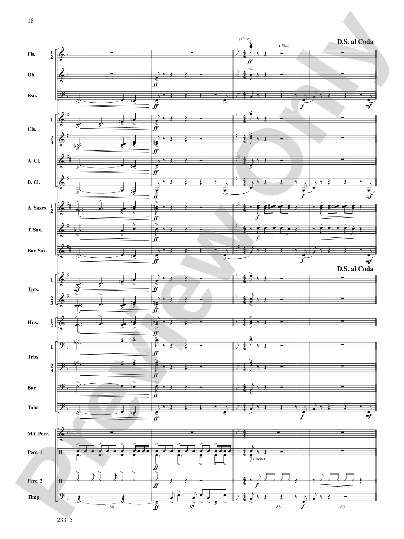 Hawkeye Festival Overture: Concert Band Conductor Score & Parts