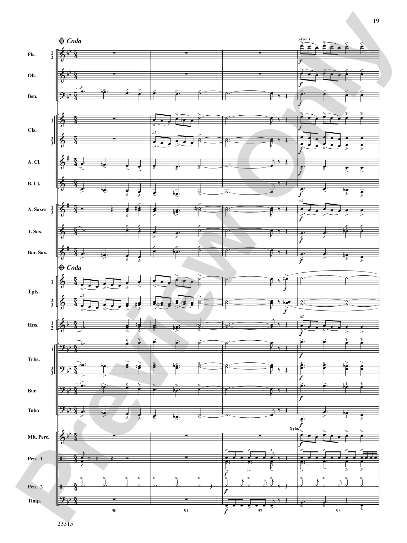 Hawkeye Festival Overture: Concert Band Conductor Score & Parts