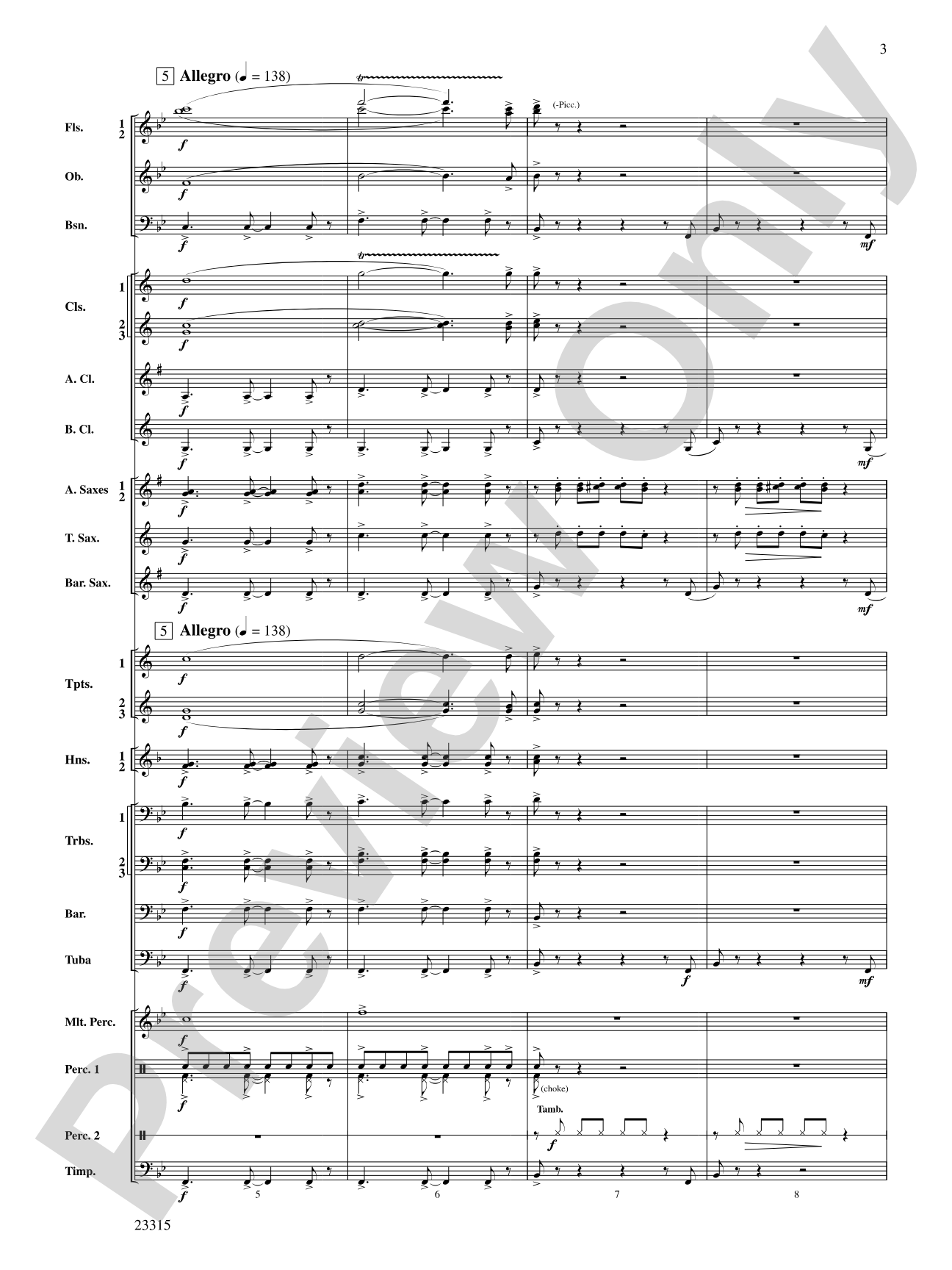 Hawkeye Festival Overture: Concert Band Conductor Score & Parts