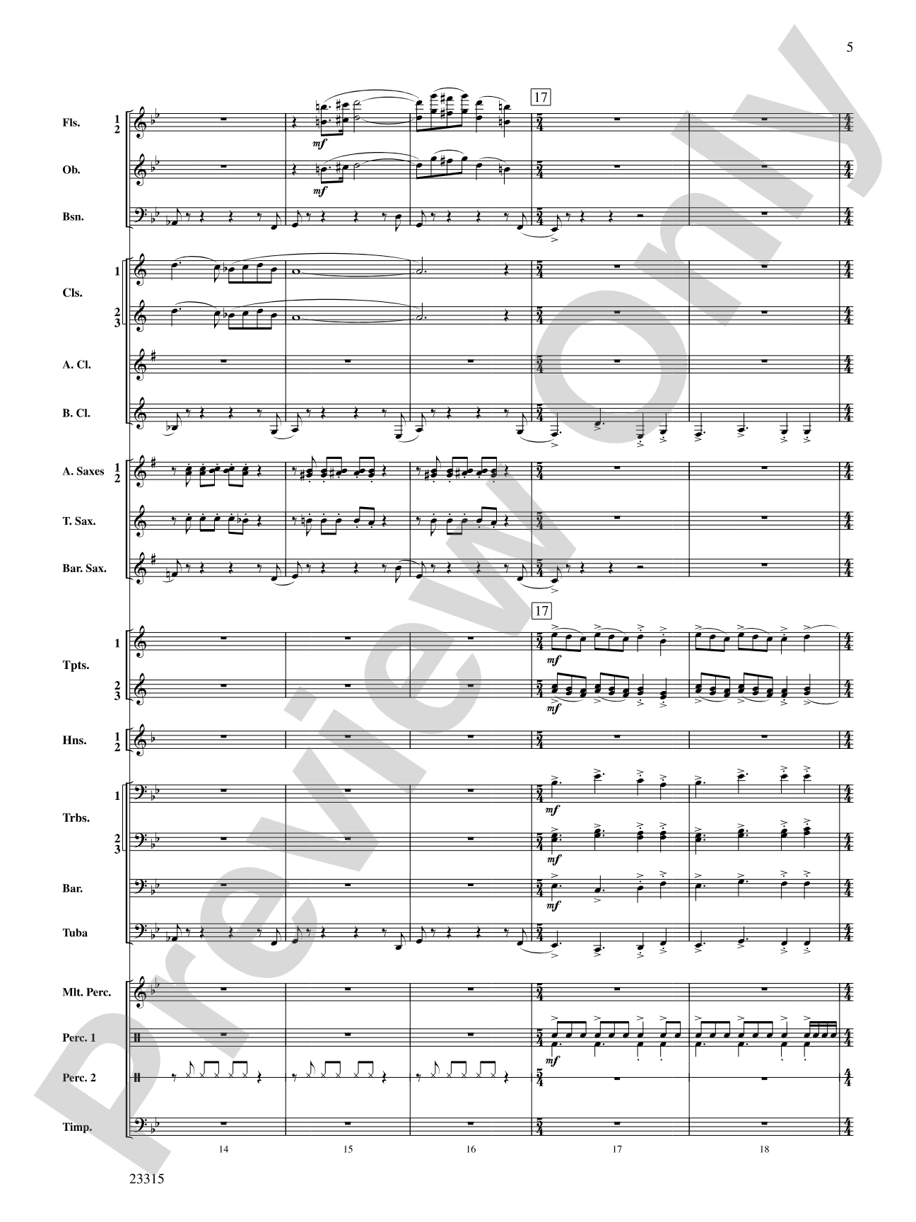 Hawkeye Festival Overture: Concert Band Conductor Score & Parts