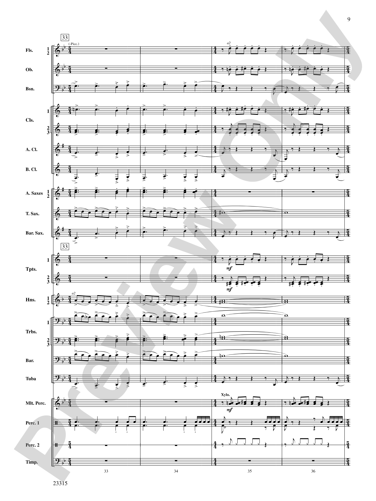 Hawkeye Festival Overture: Concert Band Conductor Score & Parts
