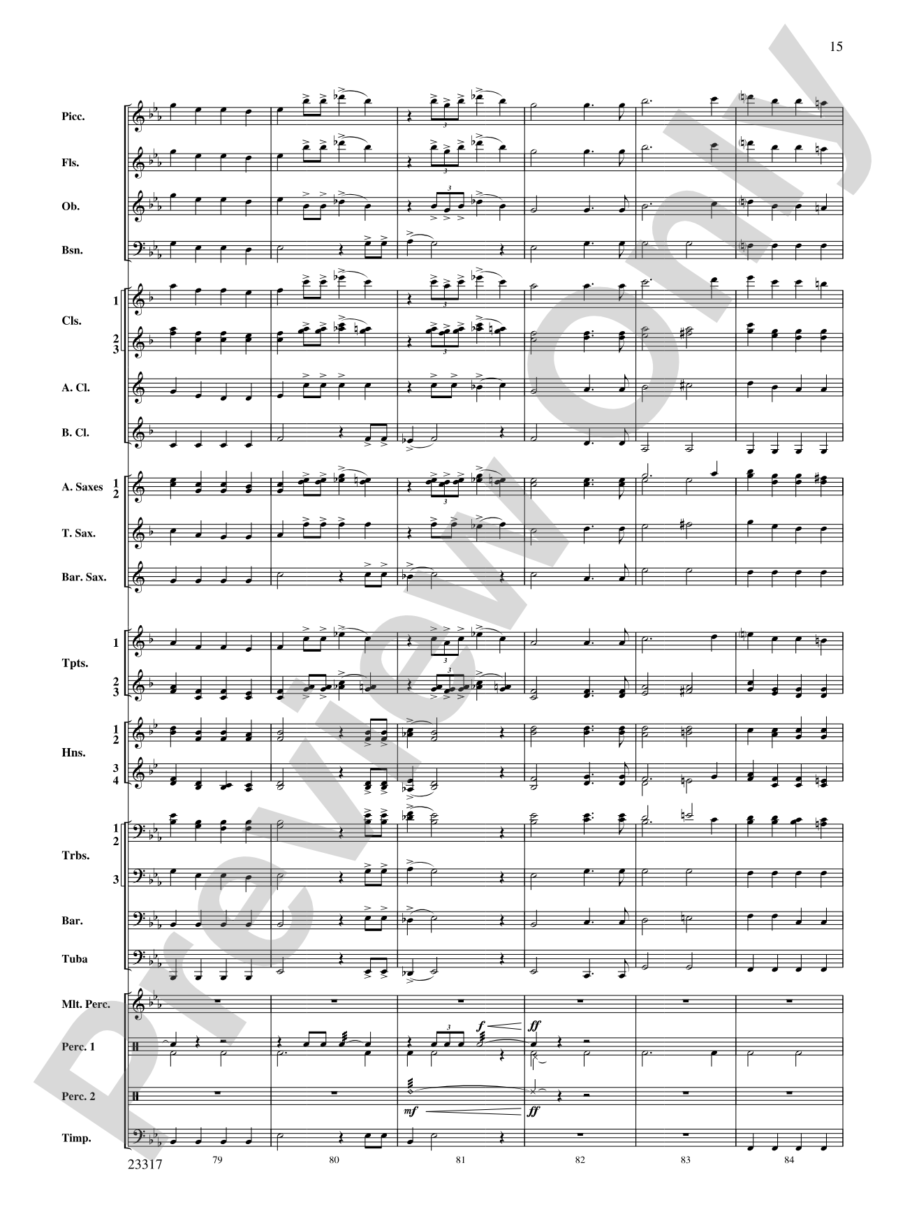 All the Starry Band: Concert Band Conductor Score & Parts