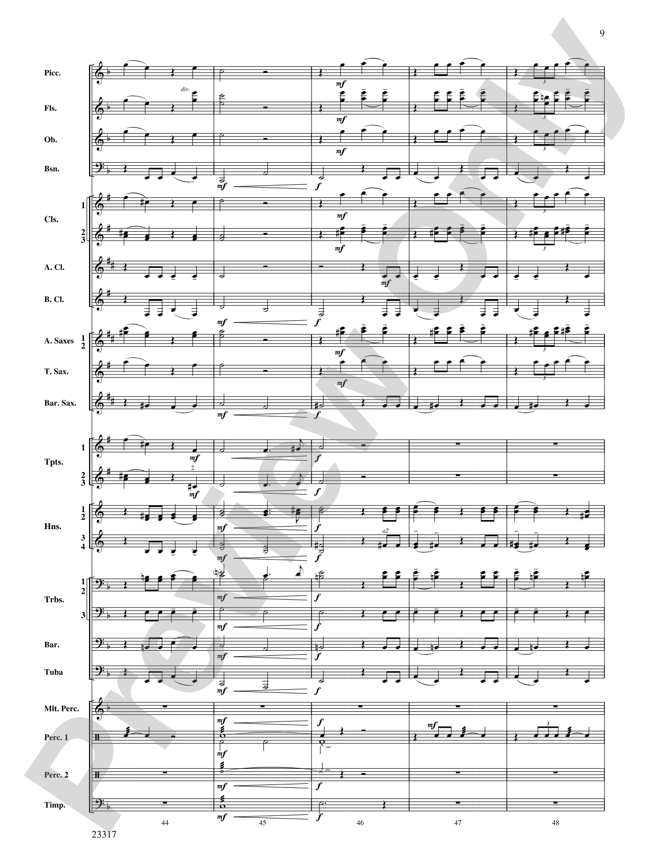 All the Starry Band: Concert Band Conductor Score & Parts