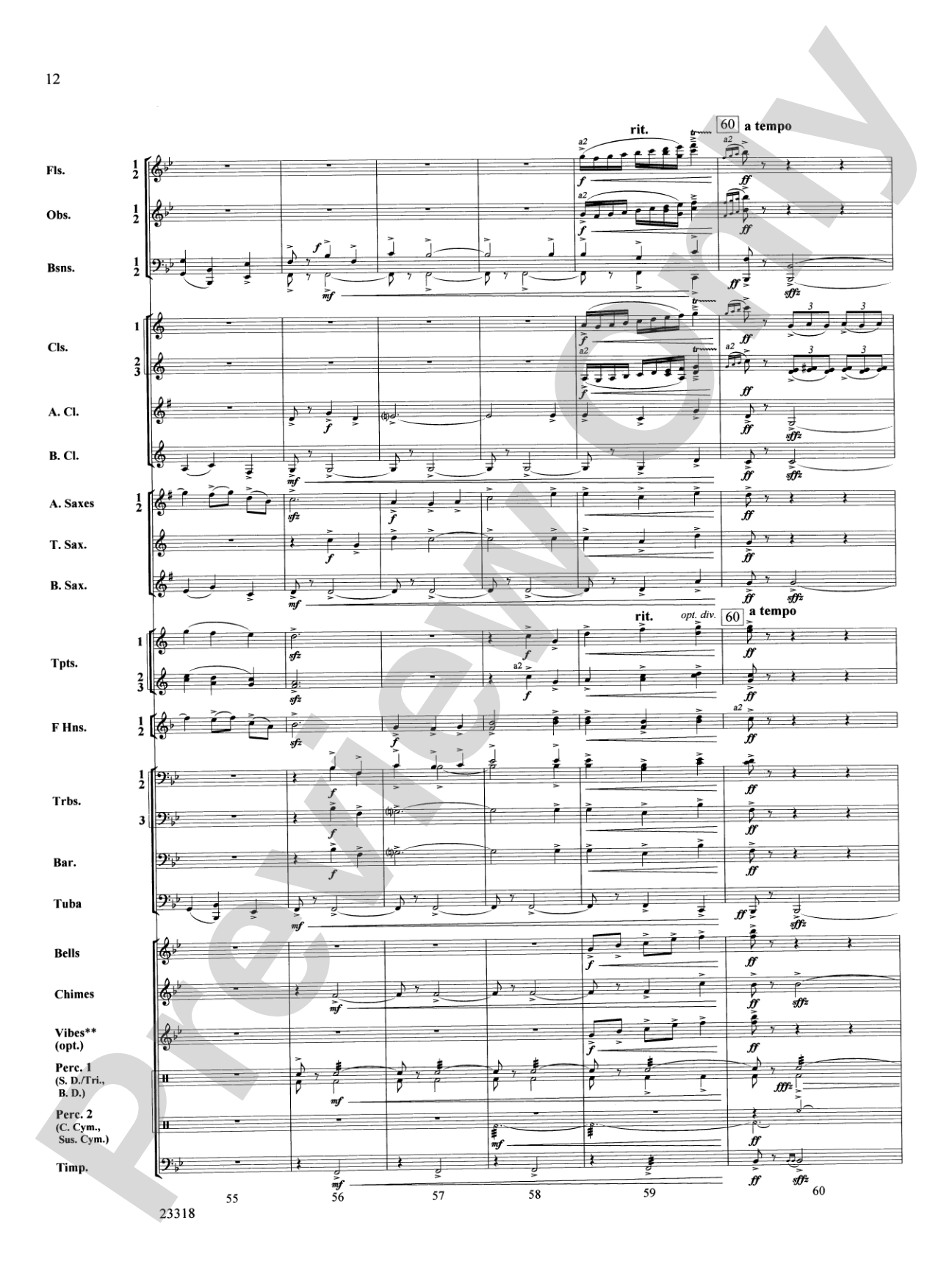 Ceremonial Fanfare: Concert Band Conductor Score & Parts