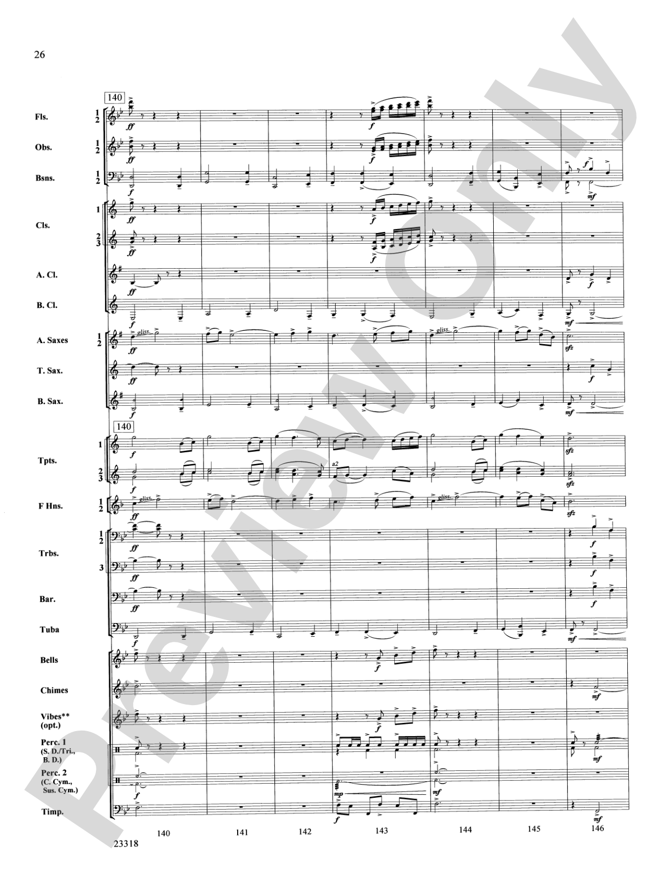 Ceremonial Fanfare: Concert Band Conductor Score & Parts
