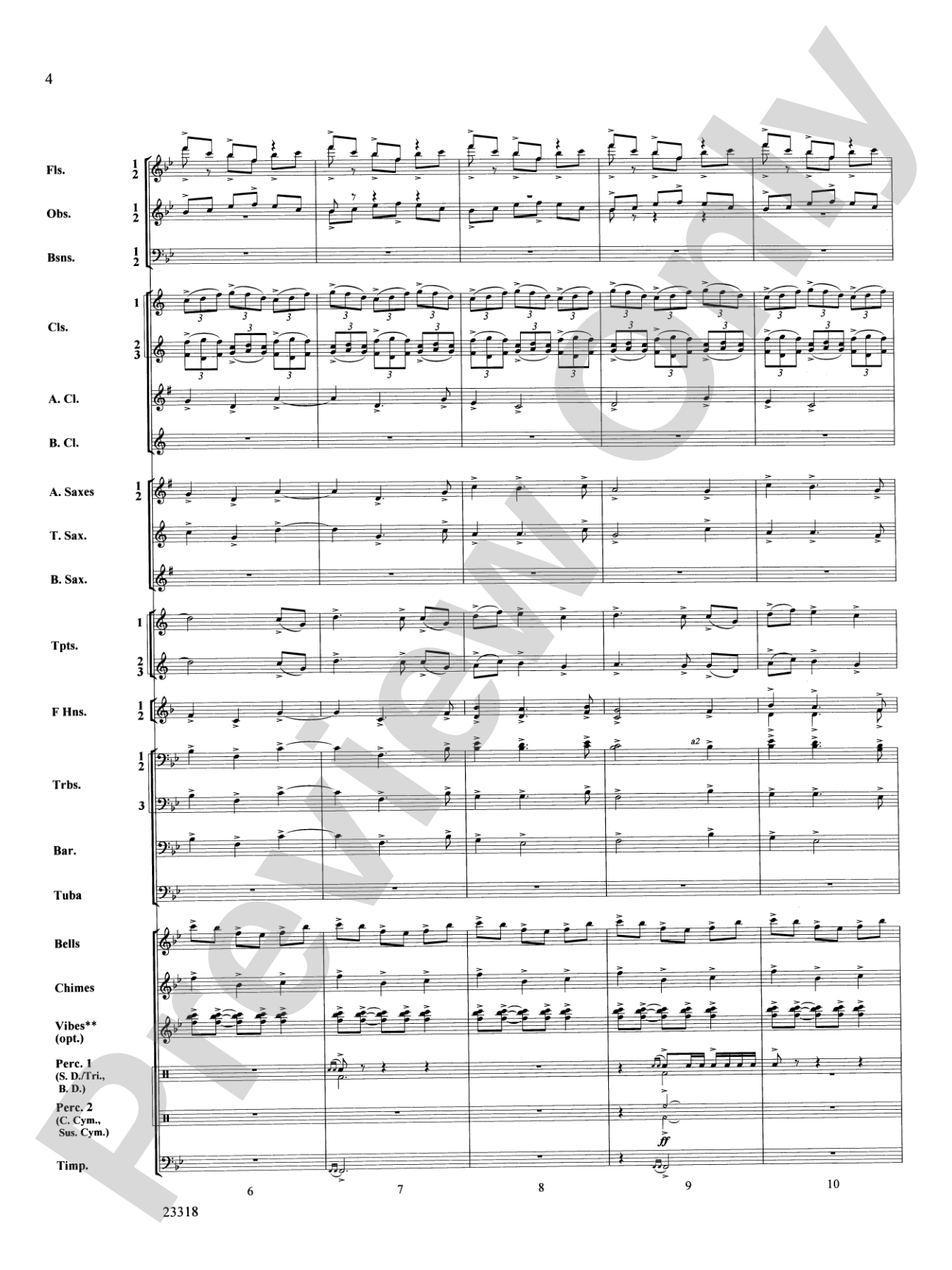 Ceremonial Fanfare: Concert Band Conductor Score & Parts