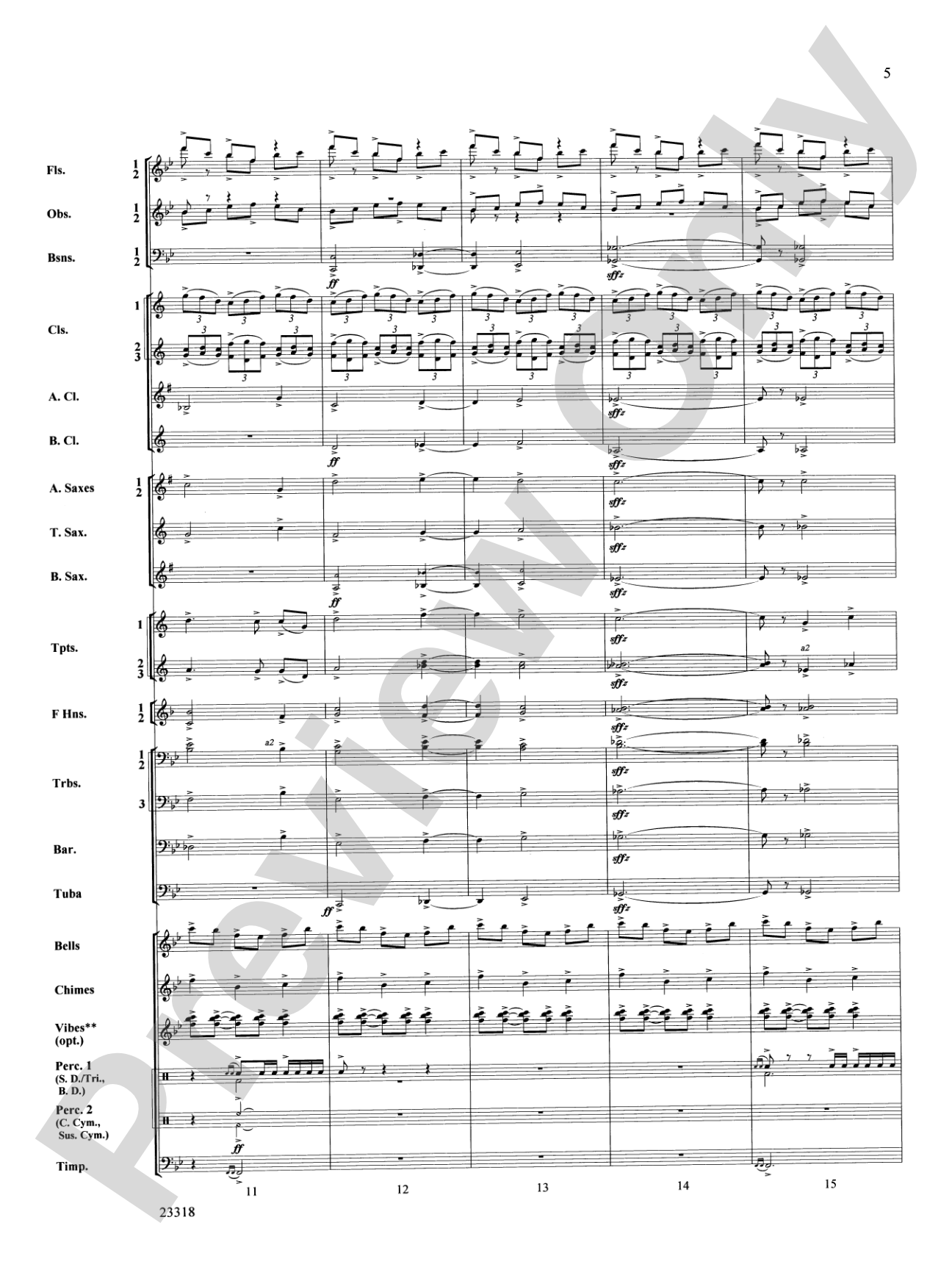 Ceremonial Fanfare: Concert Band Conductor Score & Parts