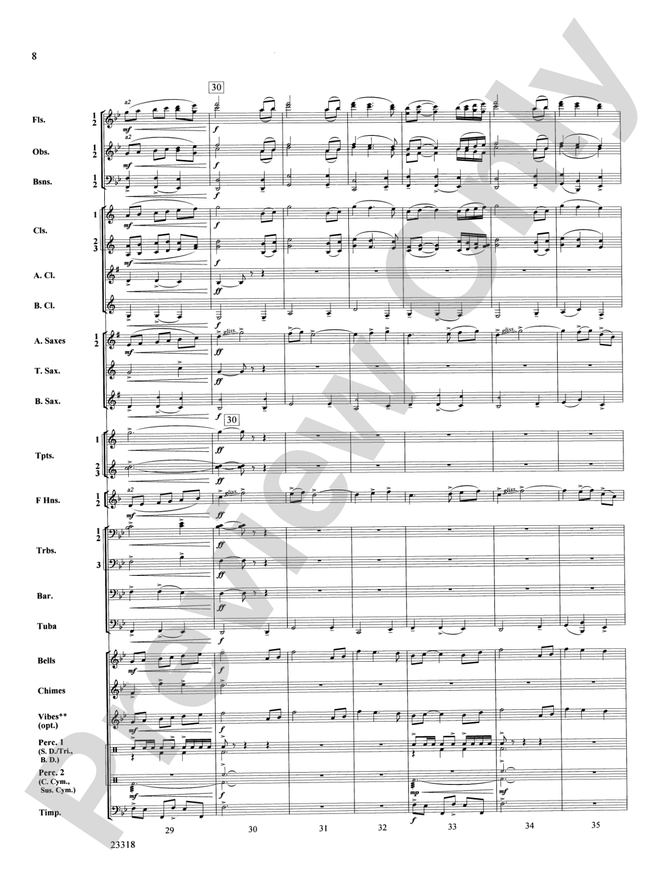 Ceremonial Fanfare: Concert Band Conductor Score & Parts